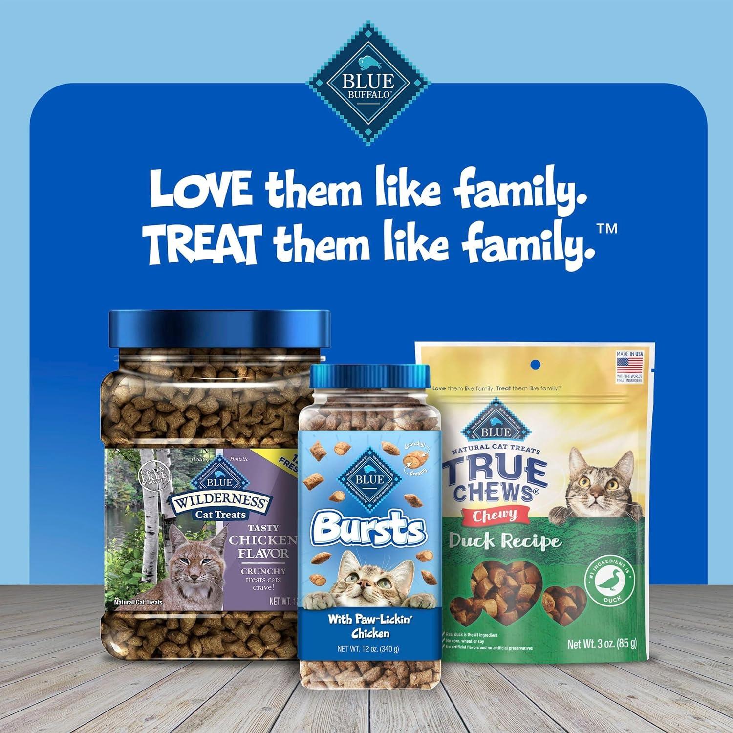imageBlue Buffalo Bursts Crunchy amp Creamy Cat Treats Great for Training PawLickin Chicken 5oz BagChicken