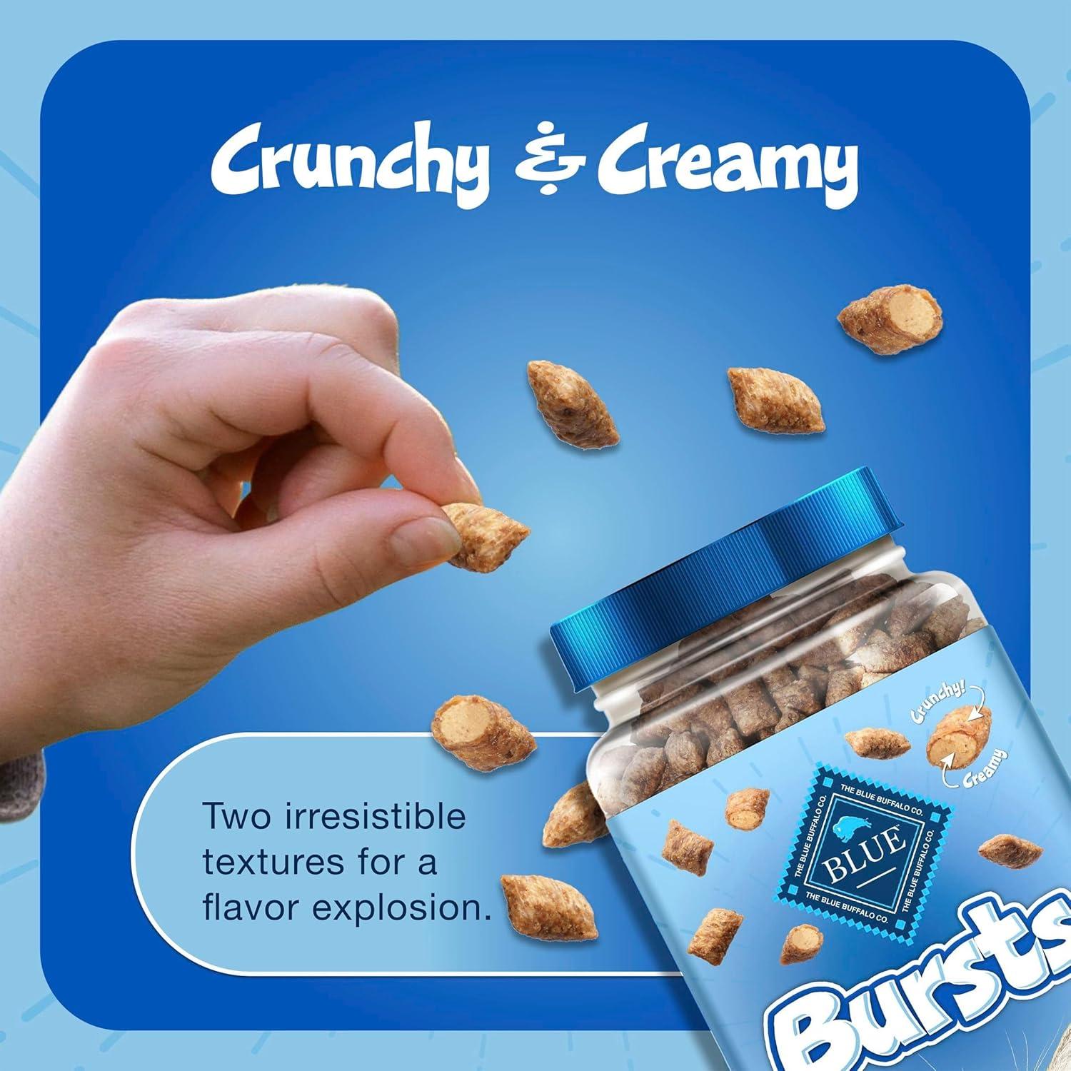 imageBlue Buffalo Bursts Crunchy amp Creamy Cat Treats Great for Training PawLickin Chicken 5oz BagChicken