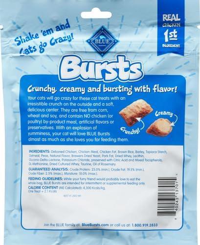 imageBlue Buffalo Bursts Crunchy amp Creamy Cat Treats Great for Training PawLickin Chicken 5oz BagChicken