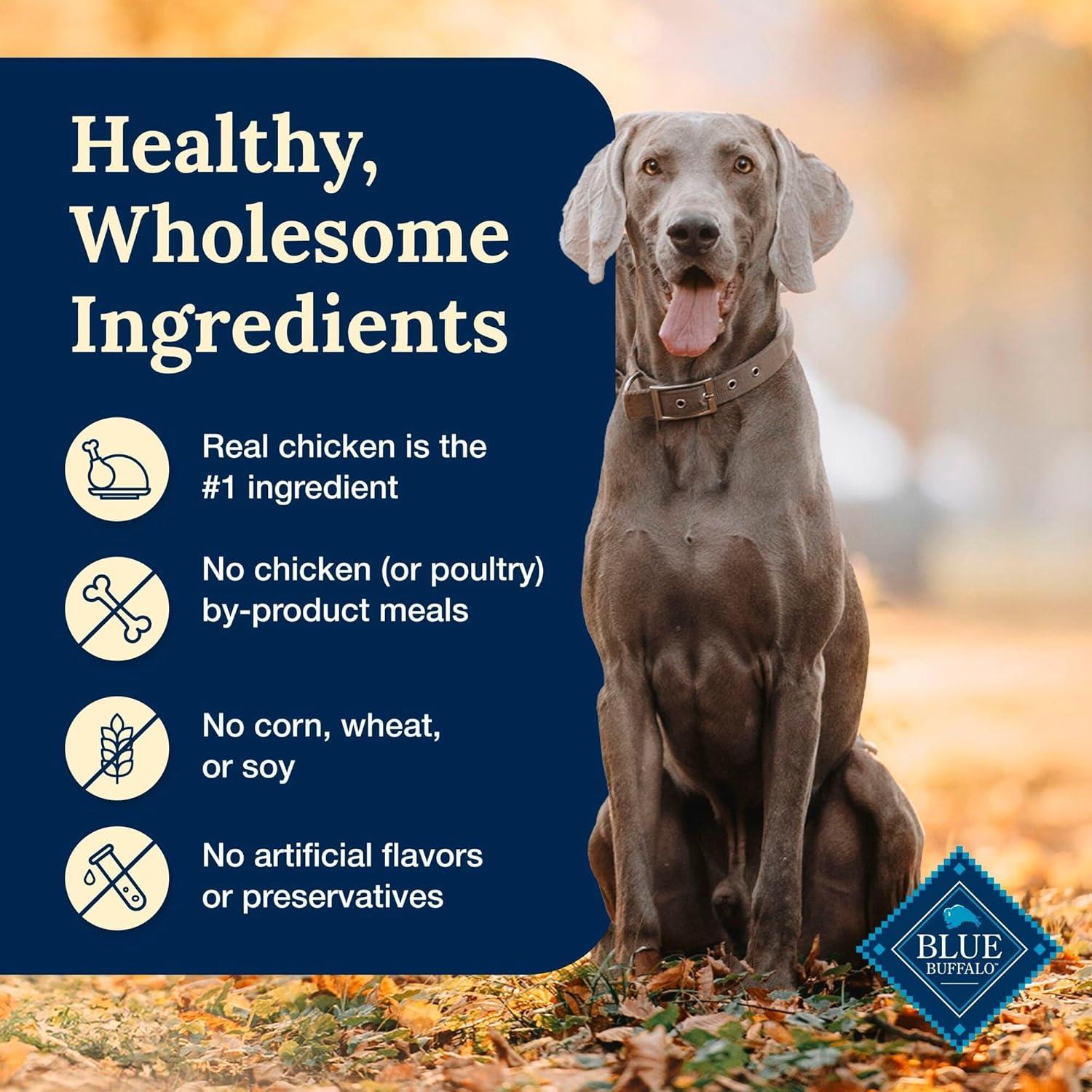 imageBlue Buffalo Delectables Natural Wet Dog Food Toppers Variety Pack Tasty Chicken amp Hearty Beef Cuts in Gravy 3oz 12 Pouches 6 of Each FlavorChicken