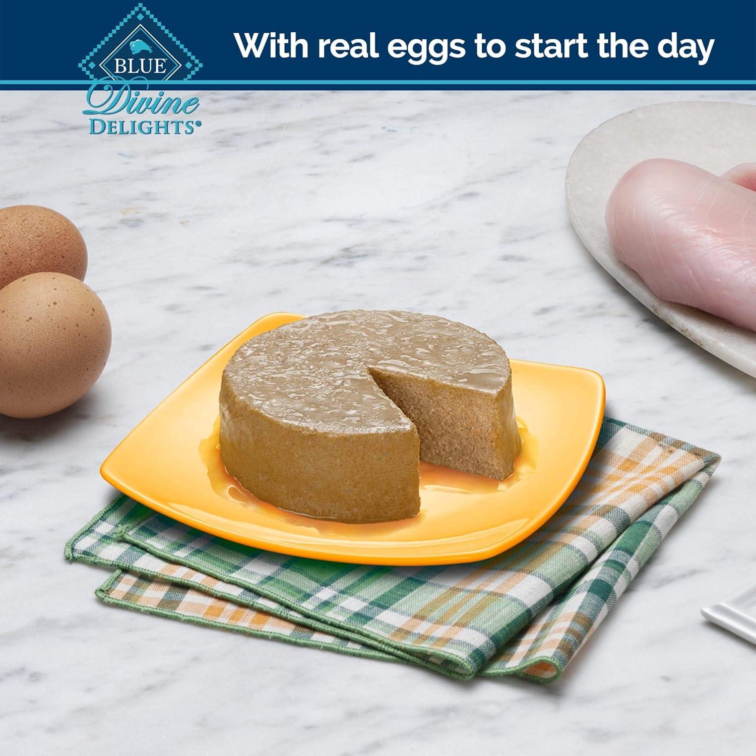 imageBlue Buffalo Delights Natural Adult Small Breed Wet Dog Food Cups Pate Style Grilled Chicken Flavor in Savory Juice 35oz Pack of 12Bacon Egg Cheese