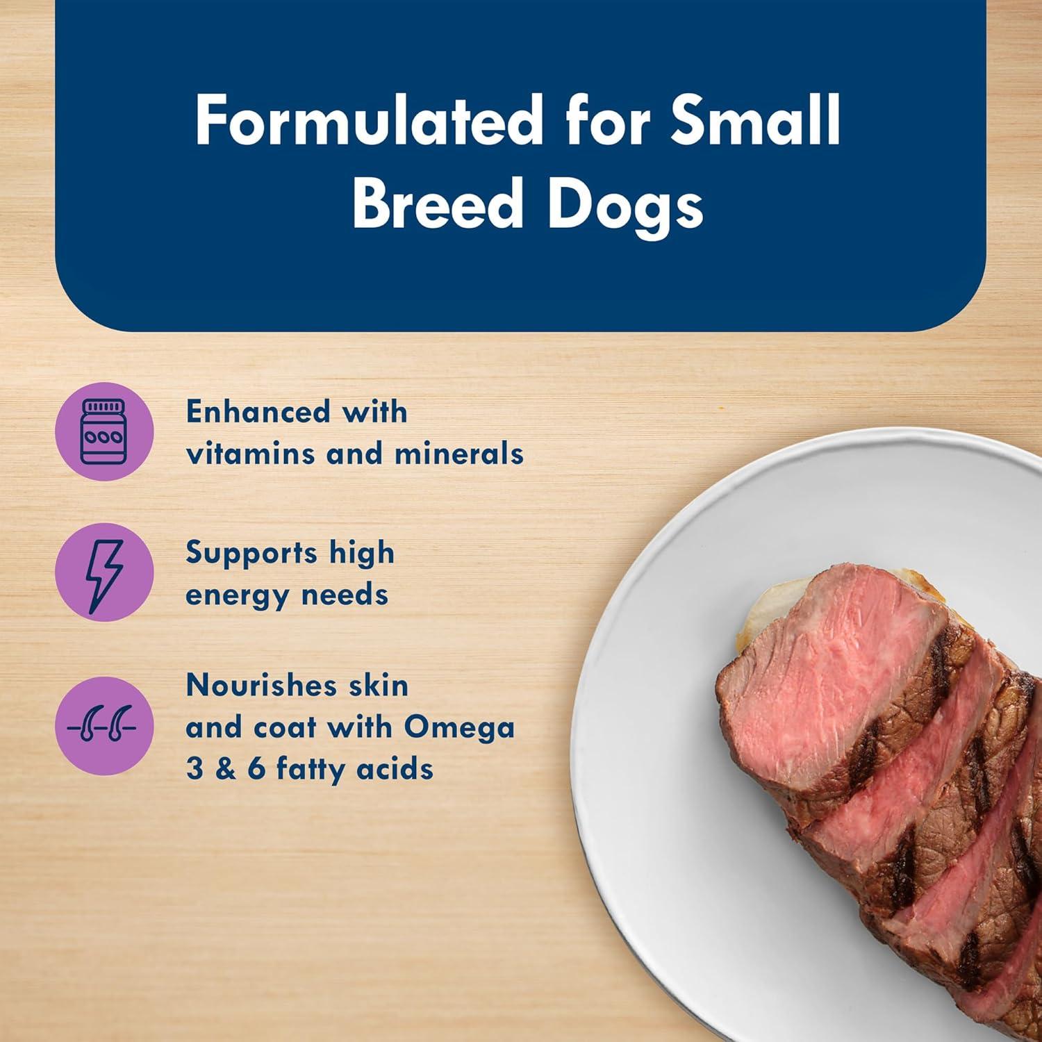 imageBlue Buffalo Delights Natural Adult Small Breed Wet Dog Food Variety Pack Made with Natural Ingredients Filet Mignon Flavor Pat amp Porterhouse Flavor Pat 35oz Cups 12 Count 6 of EachTop Sirloin