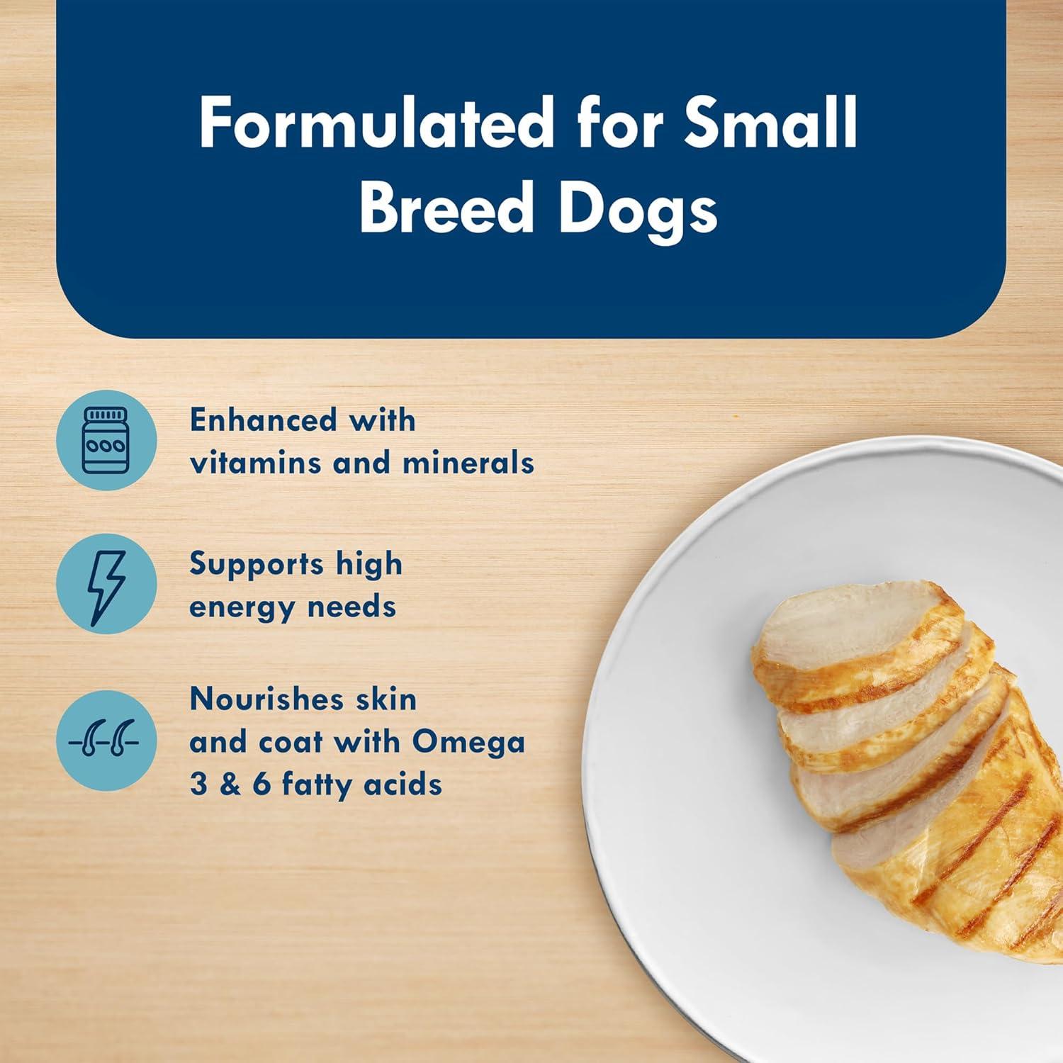imageBlue Buffalo Delights Natural Adult Small Breed Wet Dog Food Variety Pack Made with Natural Ingredients Filet Mignon Flavor Pat amp Porterhouse Flavor Pat 35oz Cups 12 Count 6 of EachChicken