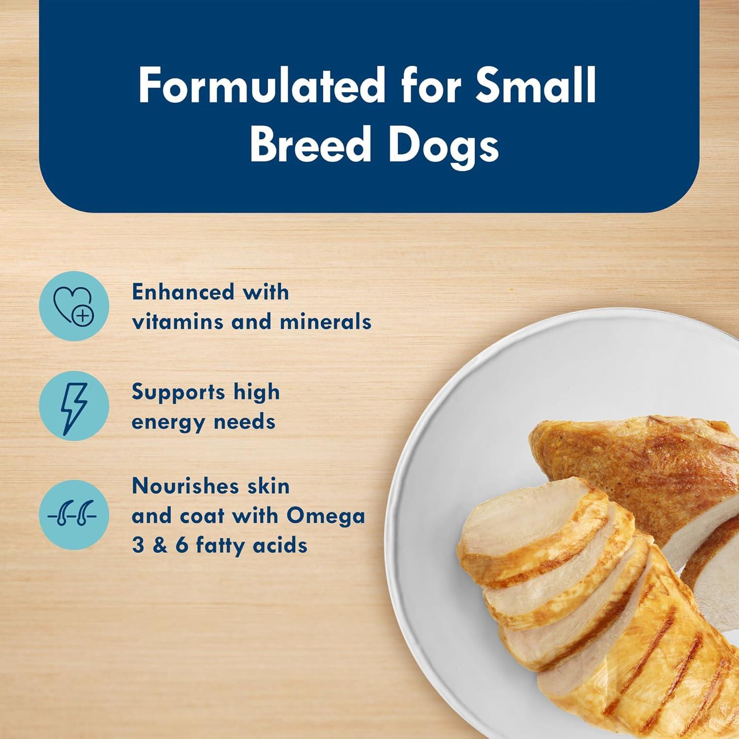 imageBlue Buffalo Delights Natural Adult Small Breed Wet Dog Food Variety Pack Made with Natural Ingredients Filet Mignon Flavor Pat amp Porterhouse Flavor Pat 35oz Cups 12 Count 6 of EachRoasted Turkey Grilled Chicken