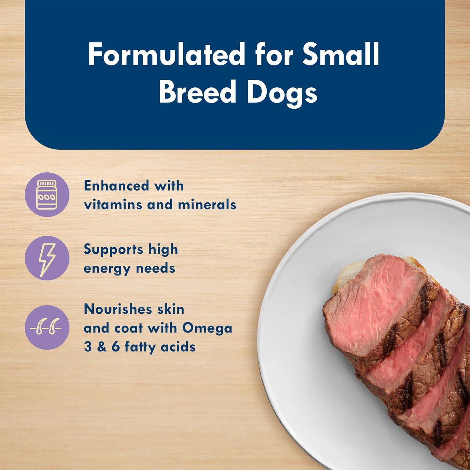 imageBlue Buffalo Delights Natural Adult Small Breed Wet Dog Food Variety Pack Made with Natural Ingredients Filet Mignon Flavor Pat amp Porterhouse Flavor Pat 35oz Cups 12 Count 6 of EachPorterhouse