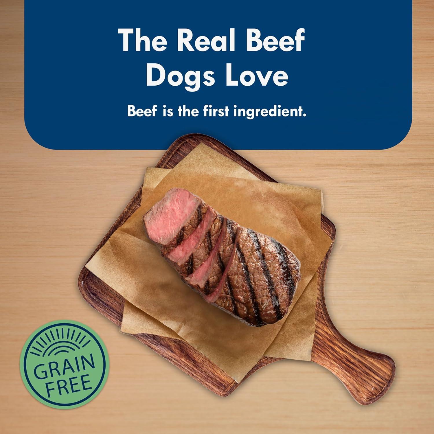 imageBlue Buffalo Delights Small Breed Natural Wet Dog Food Filet Mignon Flavor in Gravy 35oz Cups 12 CountNew York Strip
