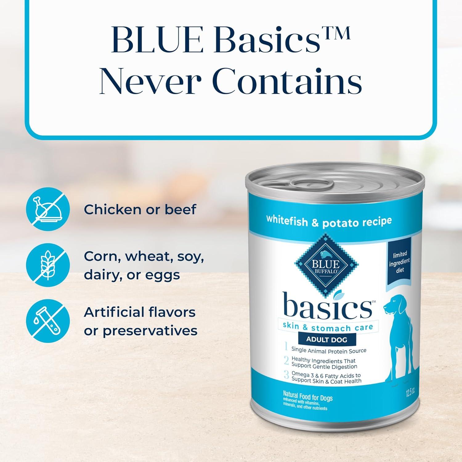 imageBlue Buffalo Delights Small Breed Natural Wet Dog Food Filet Mignon Flavor in Gravy 35oz Cups 12 CountWhitefish