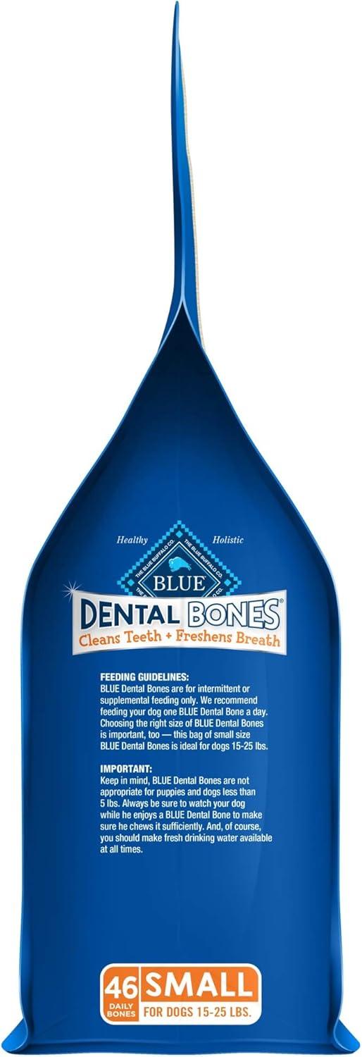 imageBlue Buffalo Dental Bones Small Natural Dental Chew Dog Treats Bag Value PackUnflavored