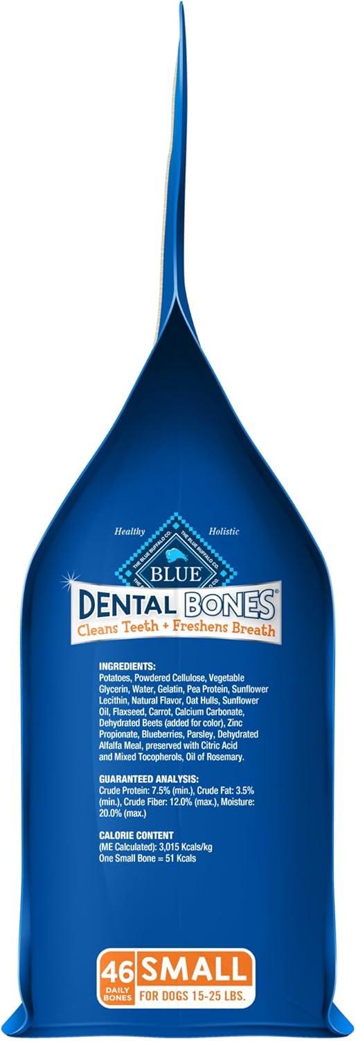 imageBlue Buffalo Dental Bones Small Natural Dental Chew Dog Treats Bag Value PackUnflavored