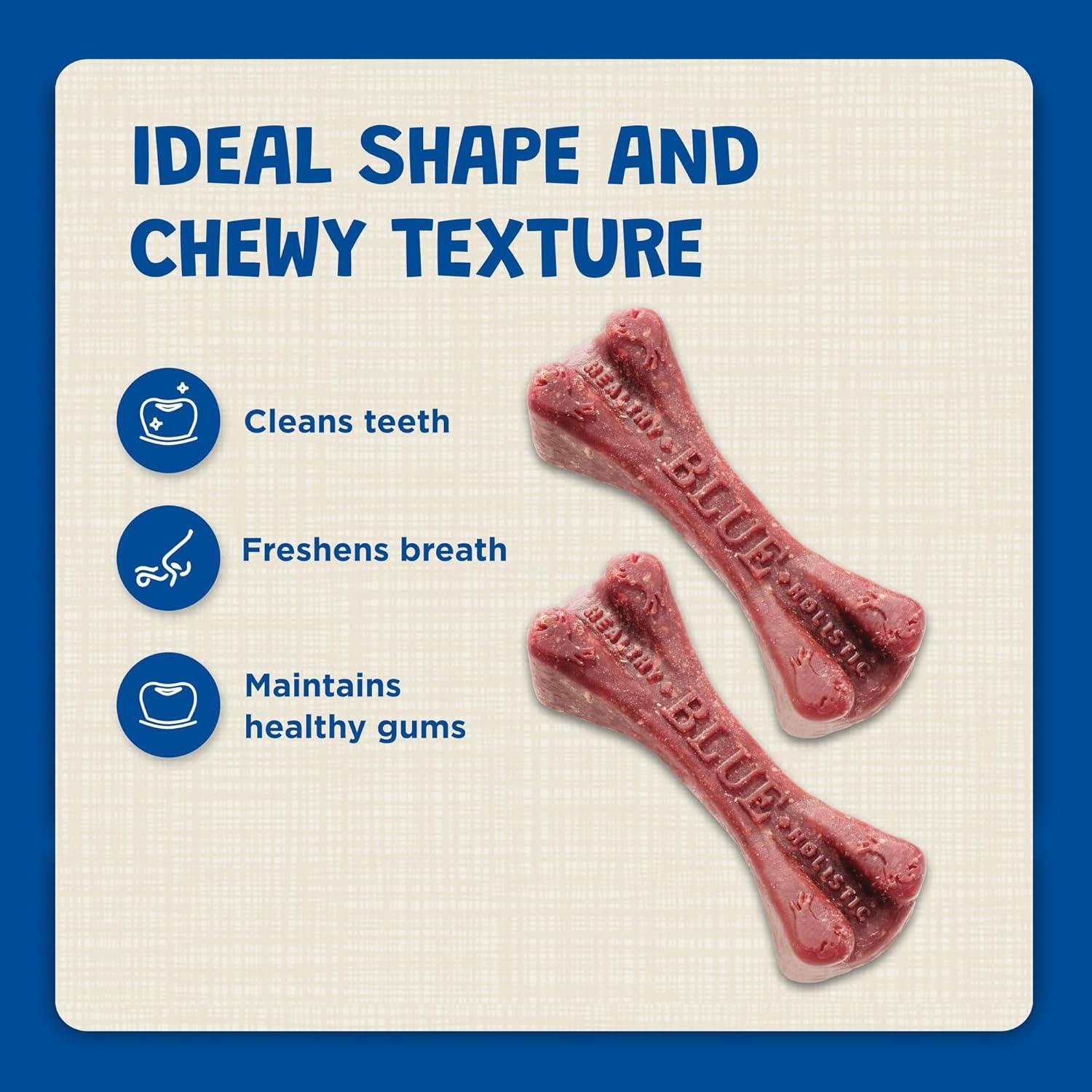 imageBlue Buffalo Dental Bones Small Natural Dental Chew Dog Treats Bag Value PackUnflavored
