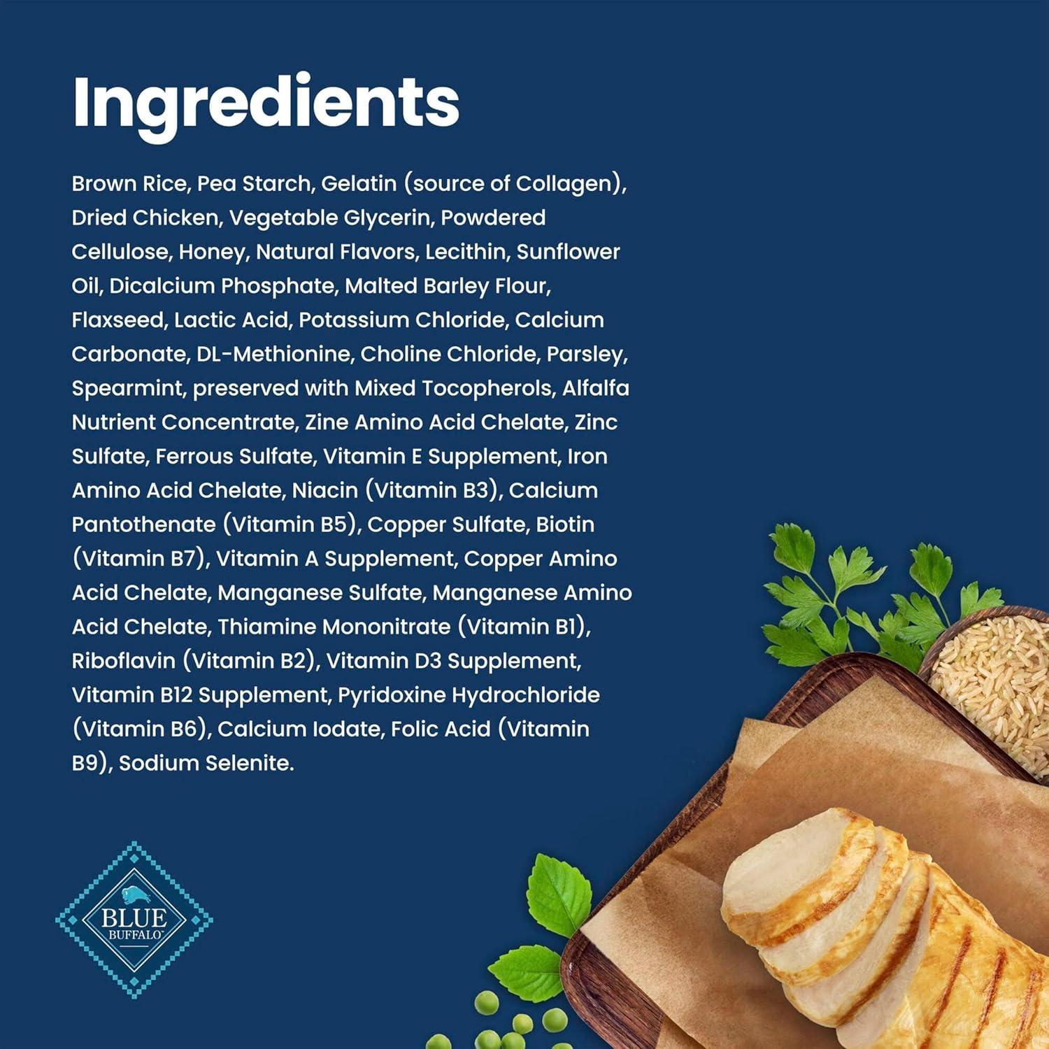 imageBlue Buffalo Dental Chews Medium Natural Dog Treats Chicken amp Spearmint 345oz Bag 42 Count115 Ounce Pack of 4