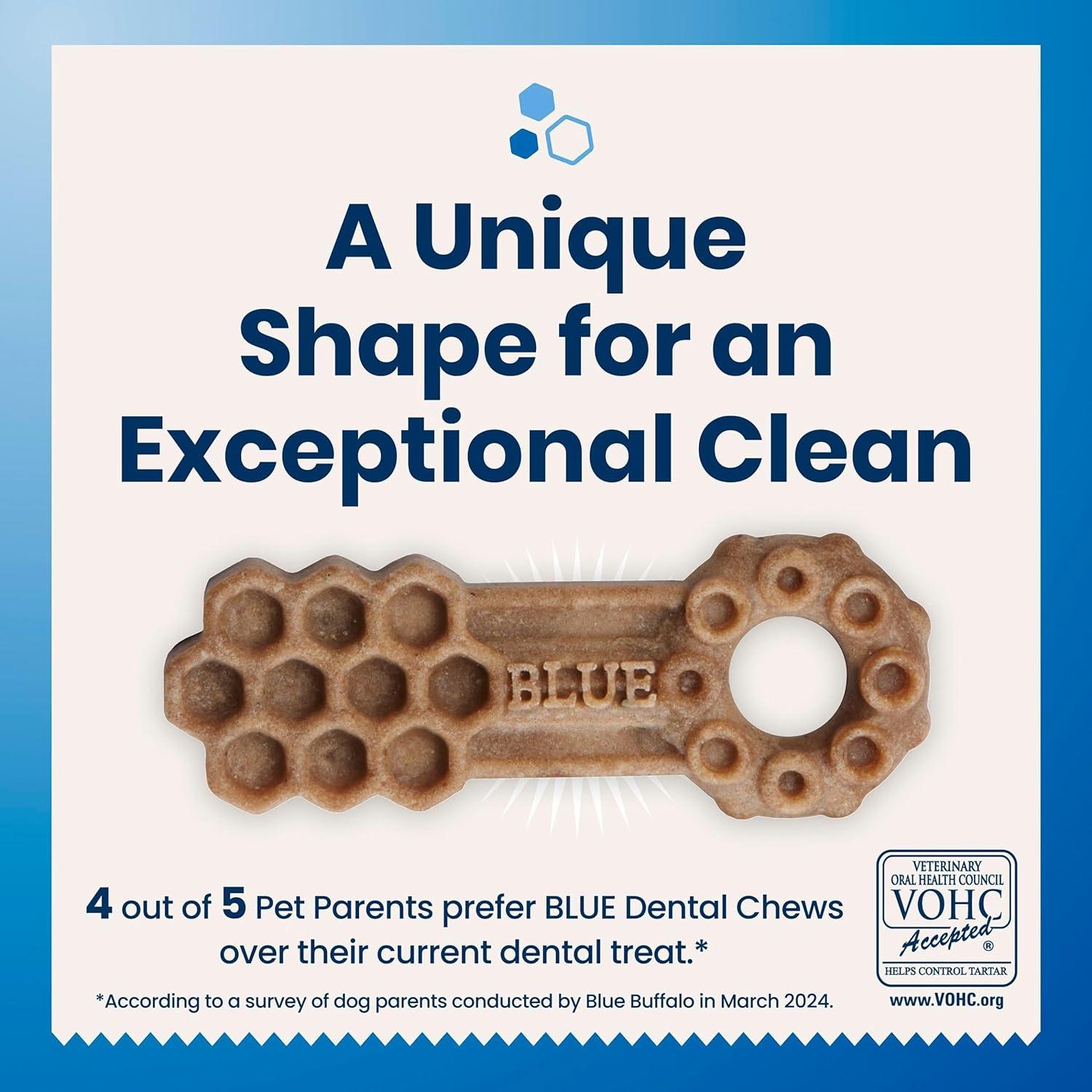 imageBlue Buffalo Dental Chews Medium Natural Dog Treats Chicken amp Spearmint 345oz Bag 42 Count115 Ounce Pack of 4
