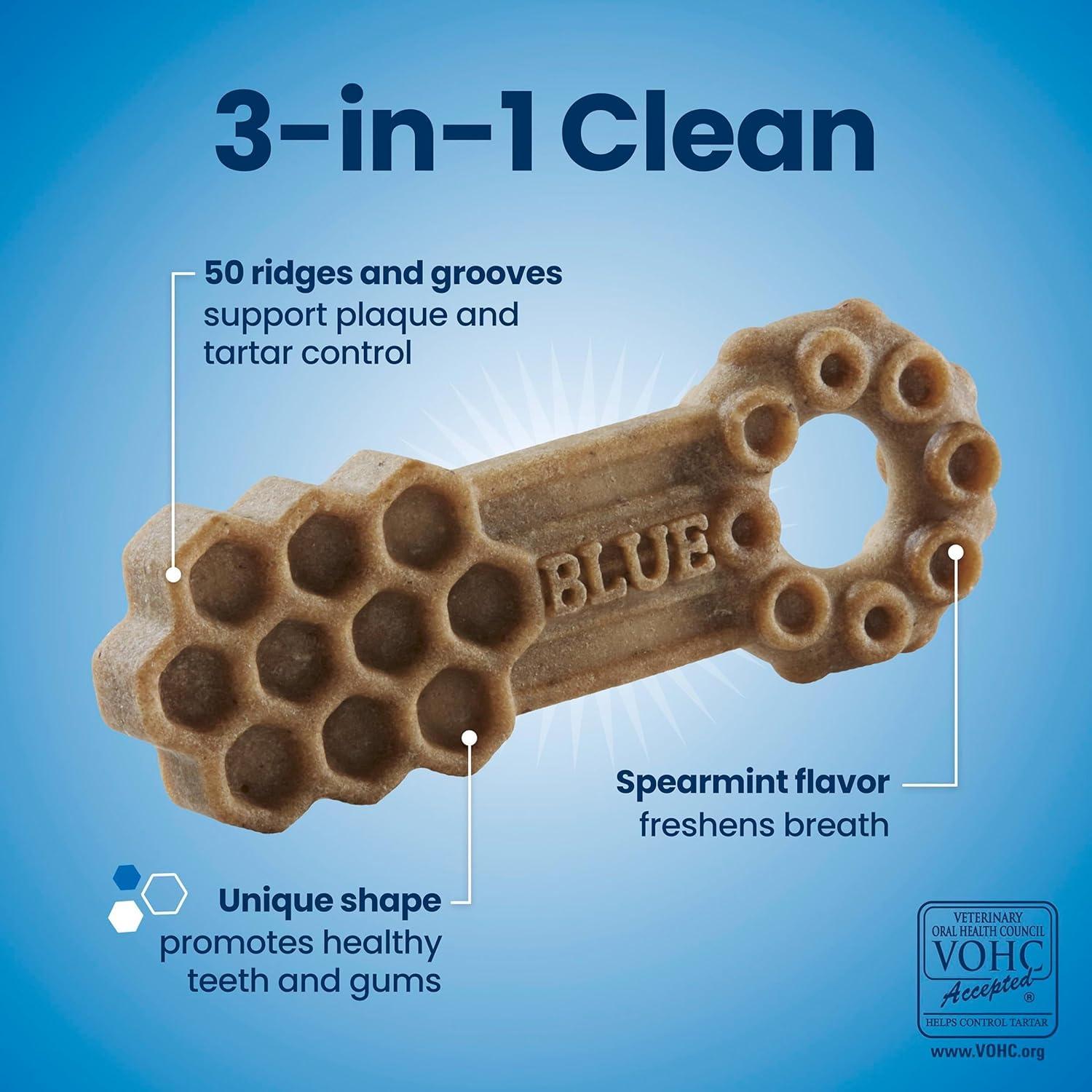 imageBlue Buffalo Dental Chews Medium Natural Dog Treats Chicken amp Spearmint 345oz Bag 42 Count34 Ounce 84 Count