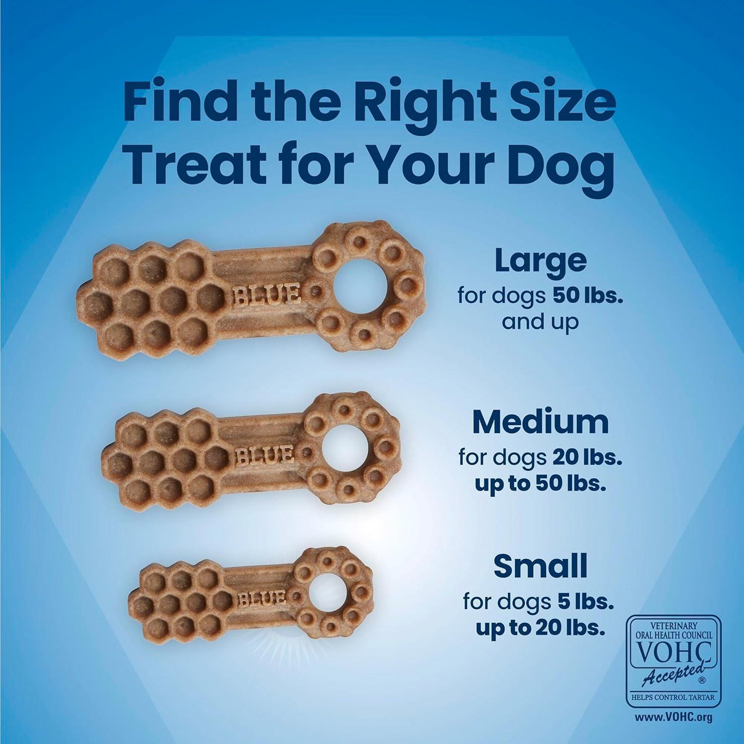 imageBlue Buffalo Dental Chews Medium Natural Dog Treats Chicken amp Spearmint 345oz Bag 42 Count34 Ounce 84 Count