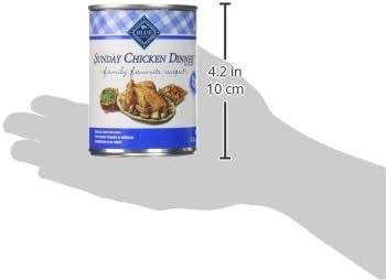 imageBlue Buffalo Family Favorites Adult Wet Dog Food Made with Natural Ingredients Sunday Chicken Dinner 125oz Can Pack of 12Sunday Chicken