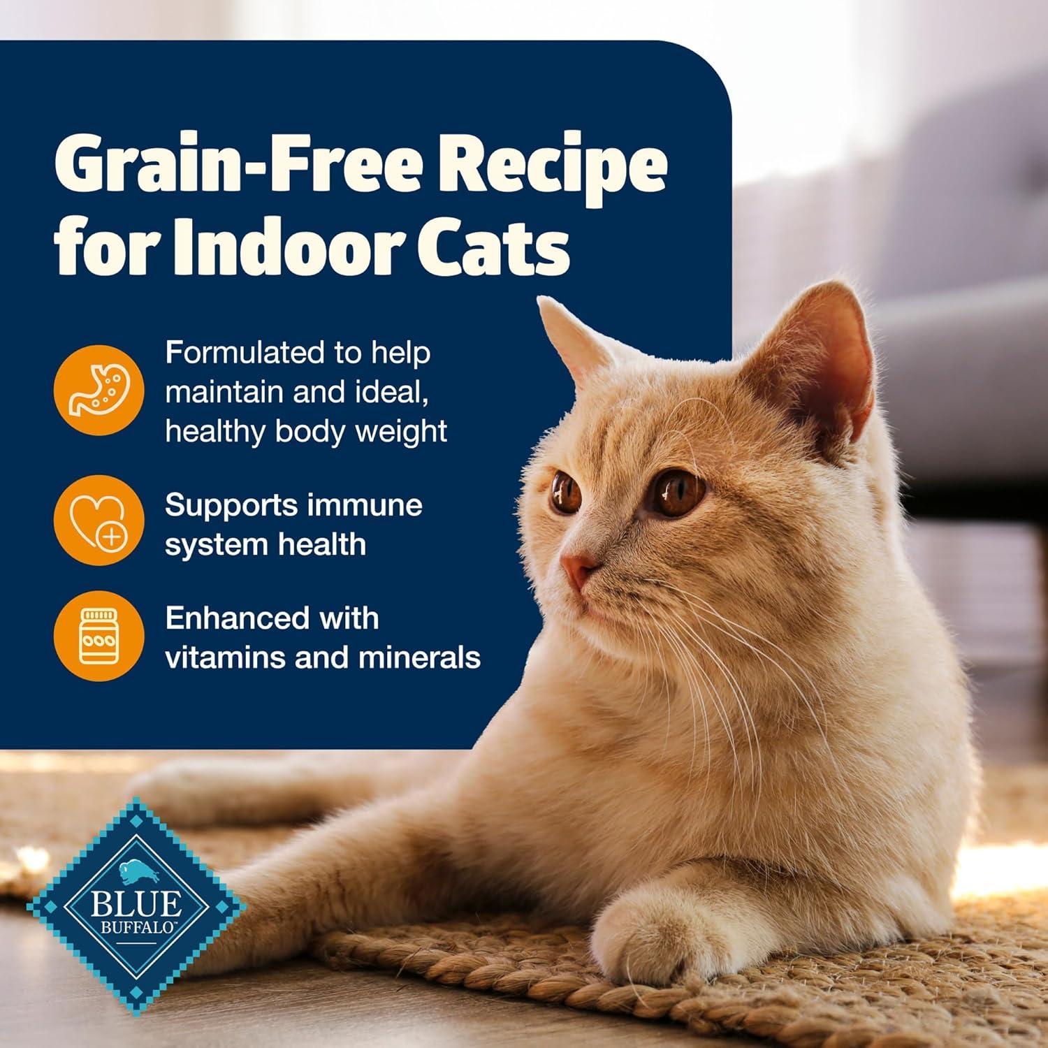 imageBlue Buffalo Freedom GrainFree Adult Weight Control Dry Cat Food Complete amp Balanced Nutrition for Indoor Cats Chicken Recipe 11lb Bag