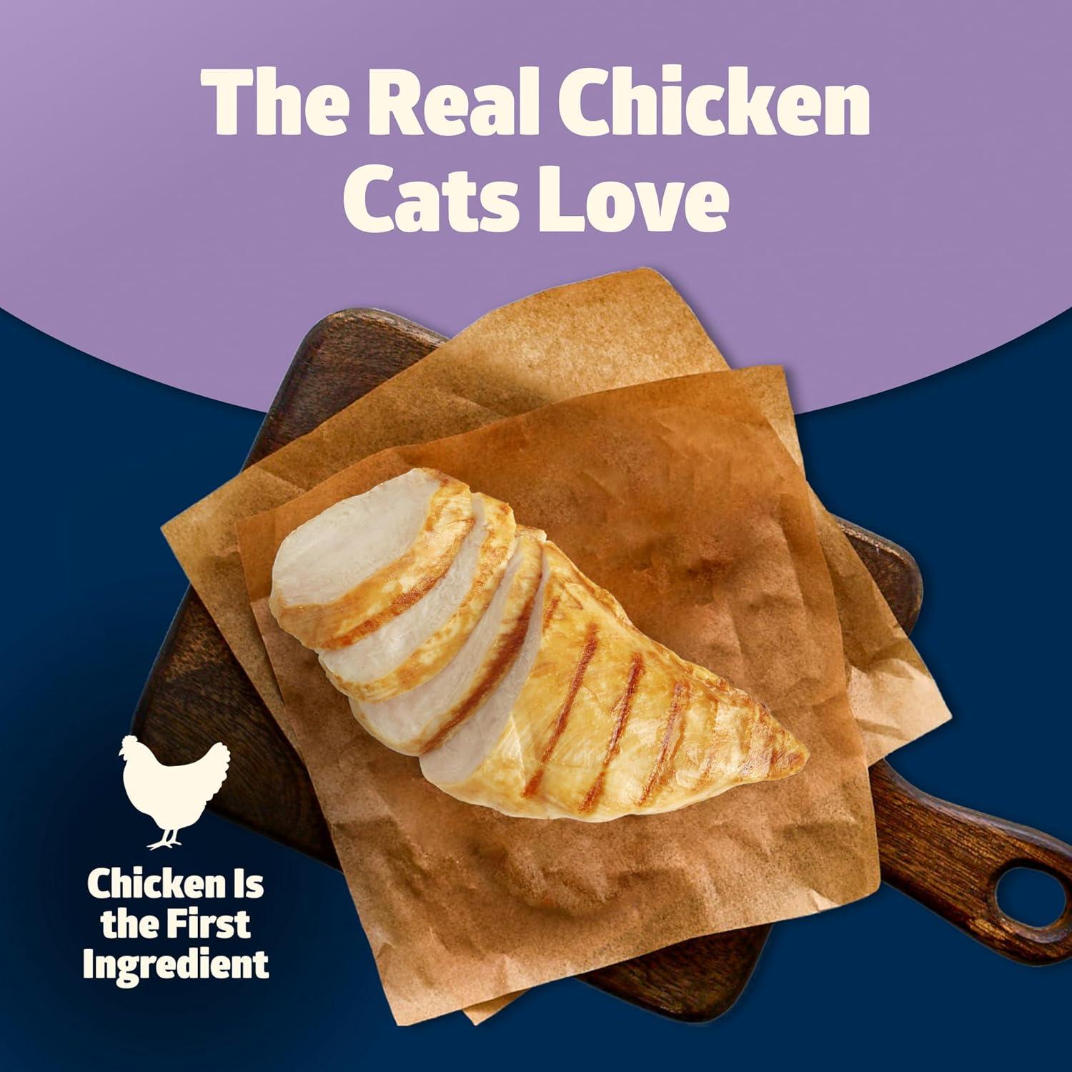imageBlue Buffalo Freedom GrainFree Adult Wet Cat Food Complete amp Balanced Nutrition for Indoor Cats Made with Natural Ingredients Chicken Recipe 55oz Cans 24 CountChicken