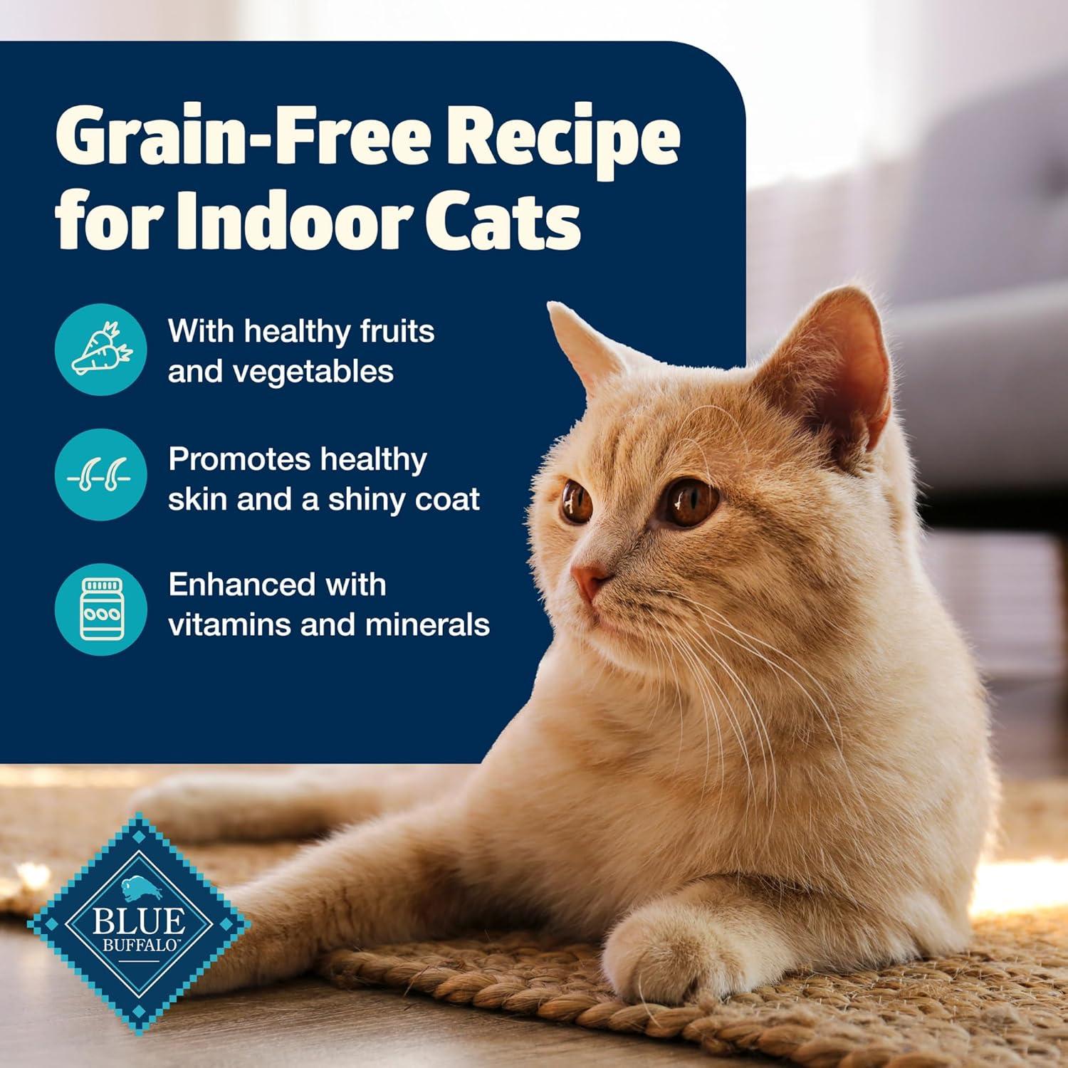 imageBlue Buffalo Freedom GrainFree Adult Wet Cat Food Complete amp Balanced Nutrition for Indoor Cats Made with Natural Ingredients Chicken Recipe 55oz Cans 24 CountFish