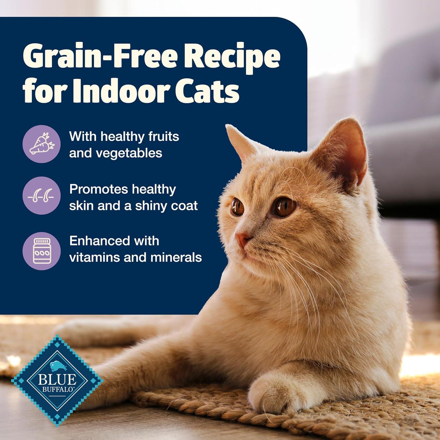 imageBlue Buffalo Freedom GrainFree Adult Wet Cat Food Complete amp Balanced Nutrition for Indoor Cats Made with Natural Ingredients Chicken Recipe 55oz Cans 24 CountChicken