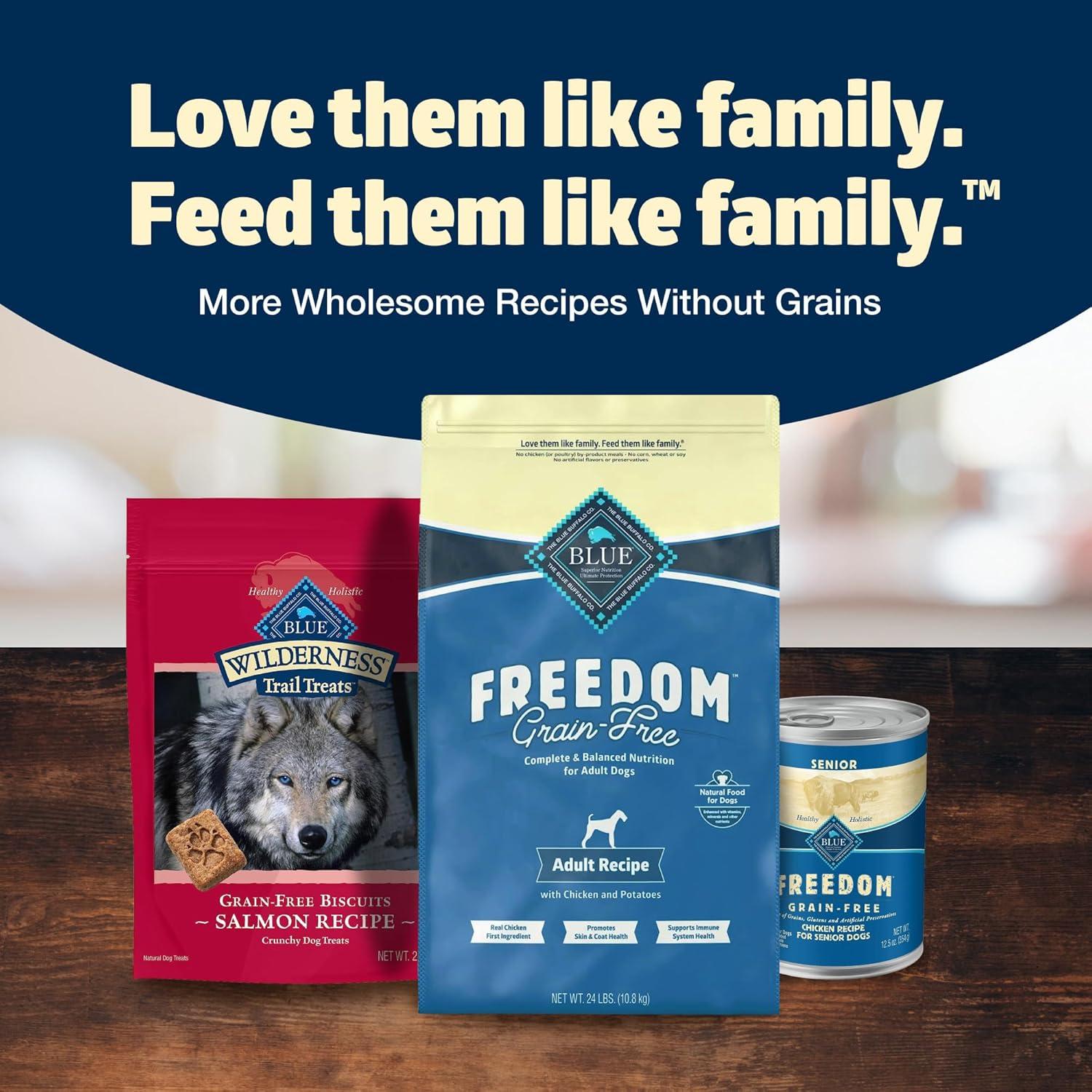 imageBlue Buffalo Freedom GrainFree Dry Dog Food Complete amp Balanced Nutrition for Adult Dogs Made in the USA With Natural Ingredients Chicken amp Potatoes 24lb BagChicken