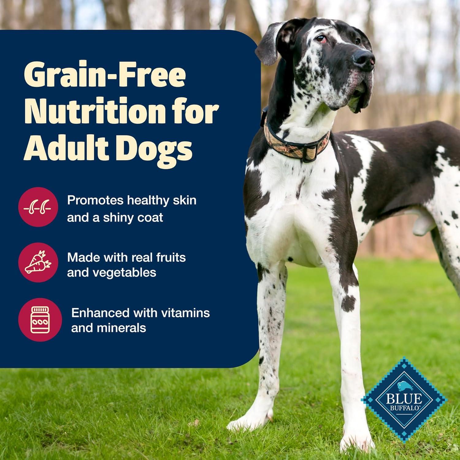 imageBlue Buffalo Freedom GrainFree Dry Dog Food Complete amp Balanced Nutrition for Adult Dogs Made in the USA with Natural Ingredients Beef amp Potatoes 4lb Bag11 Pound Pack of 1