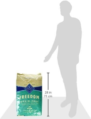 imageBlue Buffalo Freedom GrainFree Dry Dog Food Complete amp Balanced Nutrition for Adult Dogs Made in the USA with Natural Ingredients Lamb amp Potatoes 11lb Bag24 Pound Pack of 1