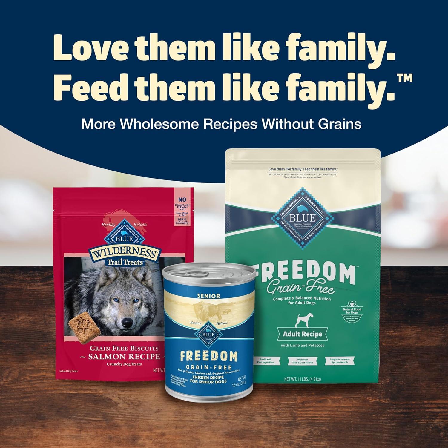 imageBlue Buffalo Freedom GrainFree Dry Dog Food Complete amp Balanced Nutrition for Adult Dogs Made in the USA with Natural Ingredients Lamb amp Potatoes 11lb Bag11 Pound Pack of 1