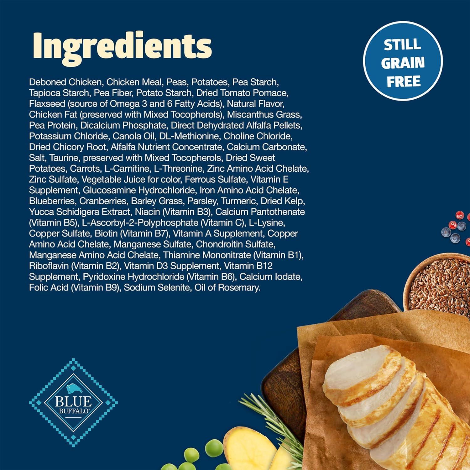 imageBlue Buffalo Freedom GrainFree Healthy Weight Dry Dog Food Complete amp Balanced Nutrition for Adult Dogs Made in the USA with Natural Ingredients Chicken amp Potatoes 24lb BagChicken