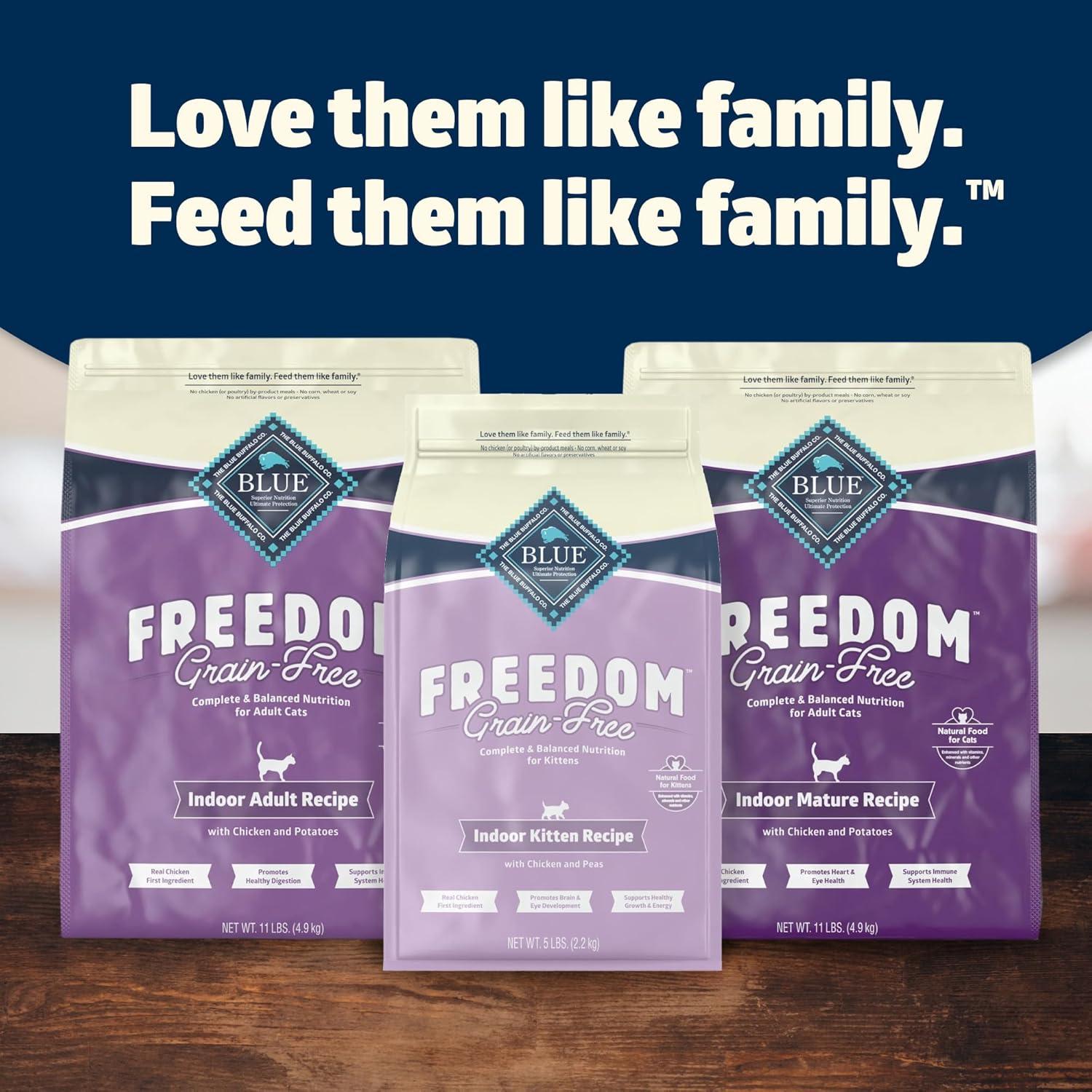 imageBlue Buffalo Freedom GrainFree Kitten Wet Cat Food Complete amp Balanced Nutrition for Kittens Made with Natural Ingredients Chicken Recipe 3oz Cans 24 Count