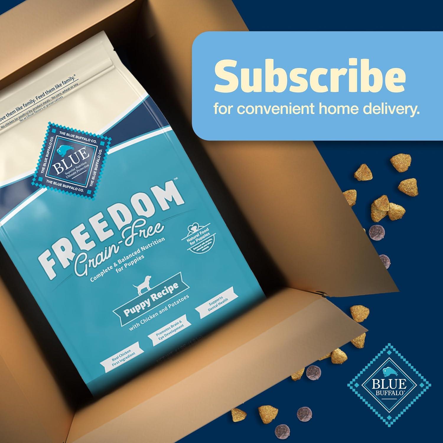 imageBlue Buffalo Freedom GrainFree Puppy Dry Dog Food with DHA Complete amp Balanced Nutrition for Puppies Made in the USA Chicken amp Potatoes 24lb BagChicken