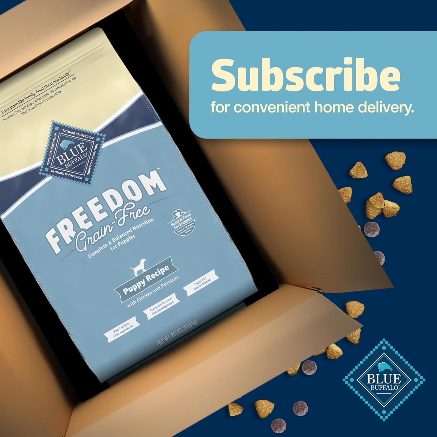 imageBlue Buffalo Freedom GrainFree Puppy Dry Dog Food with DHA Complete amp Balanced Nutrition for Puppies Made in the USA Chicken amp Potatoes 24lb BagChicken