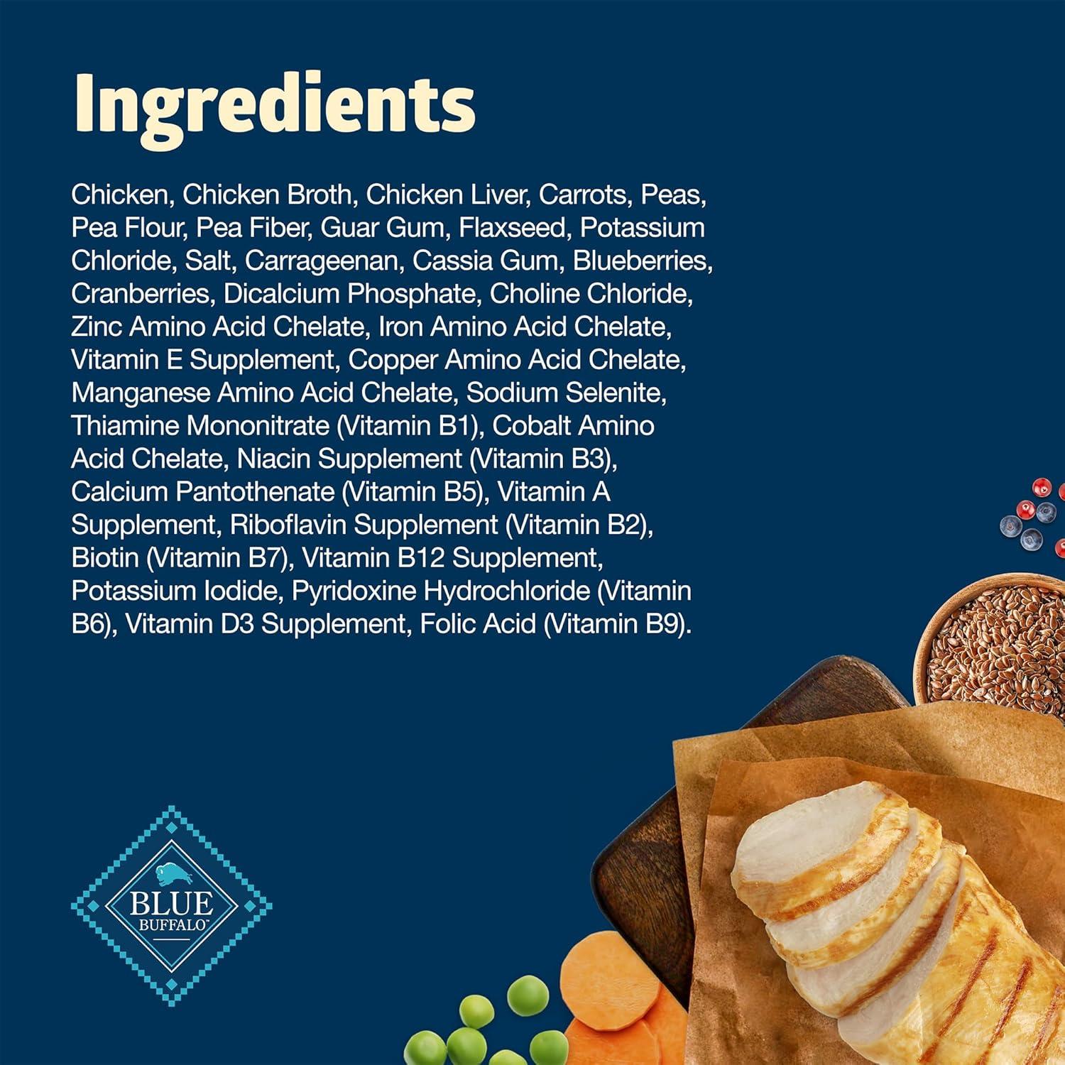 imageBlue Buffalo Freedom GrainFree Senior Wet Dog Food Free of Glutens amp Artificial Preservatives Made With Natural Ingredients Chicken Recipe 125oz Cans 12 Count