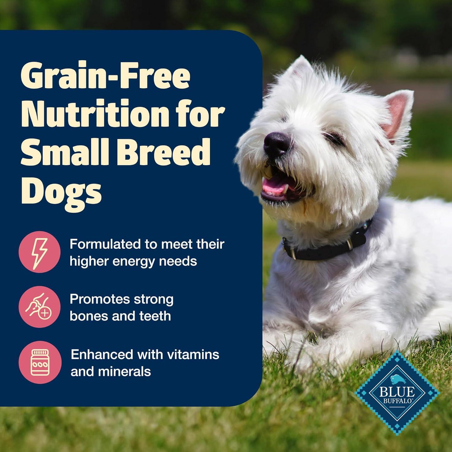 imageBlue Buffalo Freedom GrainFree Small Breed Dry Dog Food Supports High Energy Needs Made in the USA with Natural Ingredients Chicken amp Potatoes 4lb BagChicken