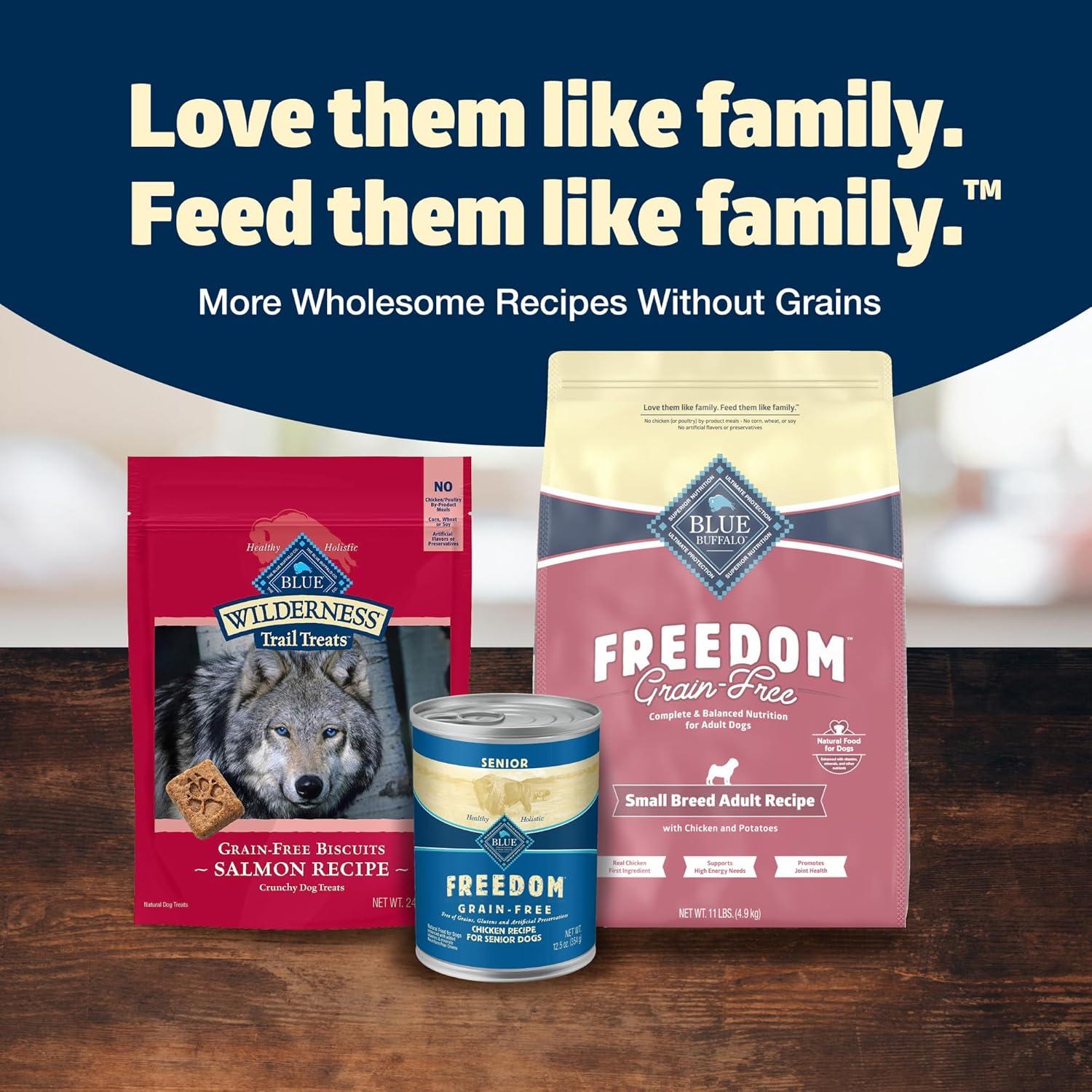 imageBlue Buffalo Freedom GrainFree Small Breed Dry Dog Food Supports High Energy Needs Made in the USA with Natural Ingredients Chicken amp Potatoes 4lb BagChicken