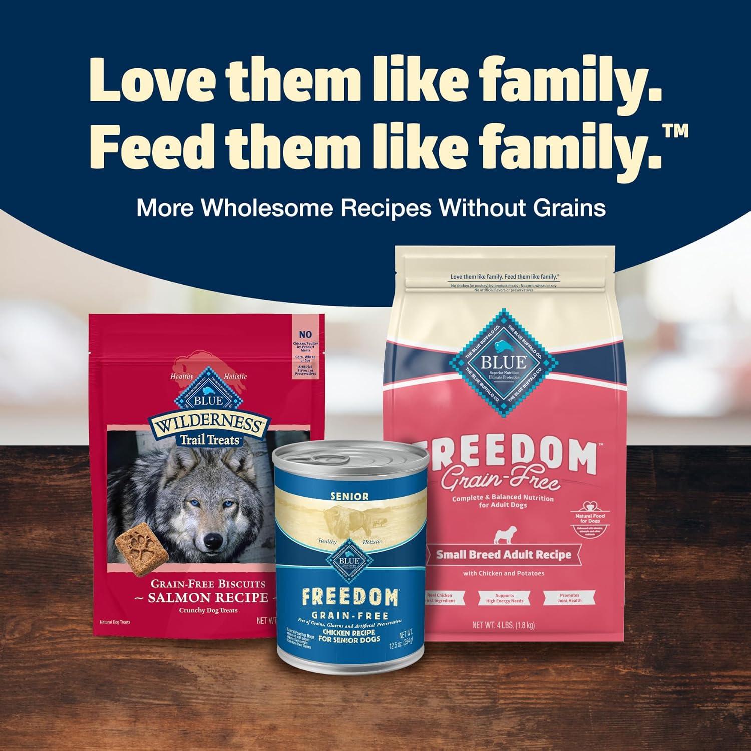 imageBlue Buffalo Freedom GrainFree Small Breed Dry Dog Food Supports High Energy Needs Made in the USA with Natural Ingredients Chicken amp Potatoes 4lb BagChicken