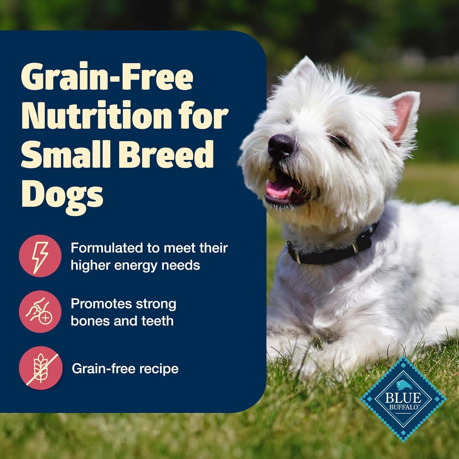 imageBlue Buffalo Freedom GrainFree Small Breed Dry Dog Food Supports High Energy Needs Made in the USA with Natural Ingredients Chicken amp Potatoes 4lb BagChicken