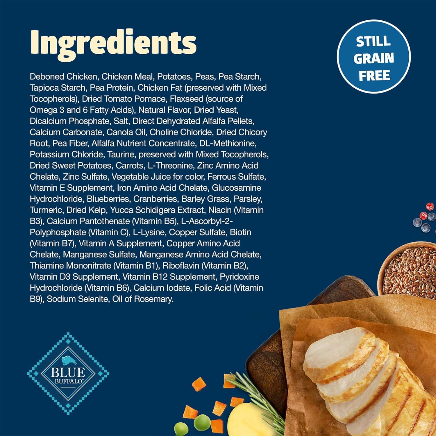 imageBlue Buffalo Freedom GrainFree Small Breed Dry Dog Food Supports High Energy Needs Made in the USA with Natural Ingredients Chicken amp Potatoes 4lb BagChicken