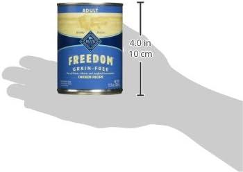 imageBlue Buffalo Freedom GrainFree Wet Dog Food Free of Glutens amp Artificial Preservatives Made with Natural Ingredients Chicken Recipe 125oz Cans 12 Count1 Count Pack of 12