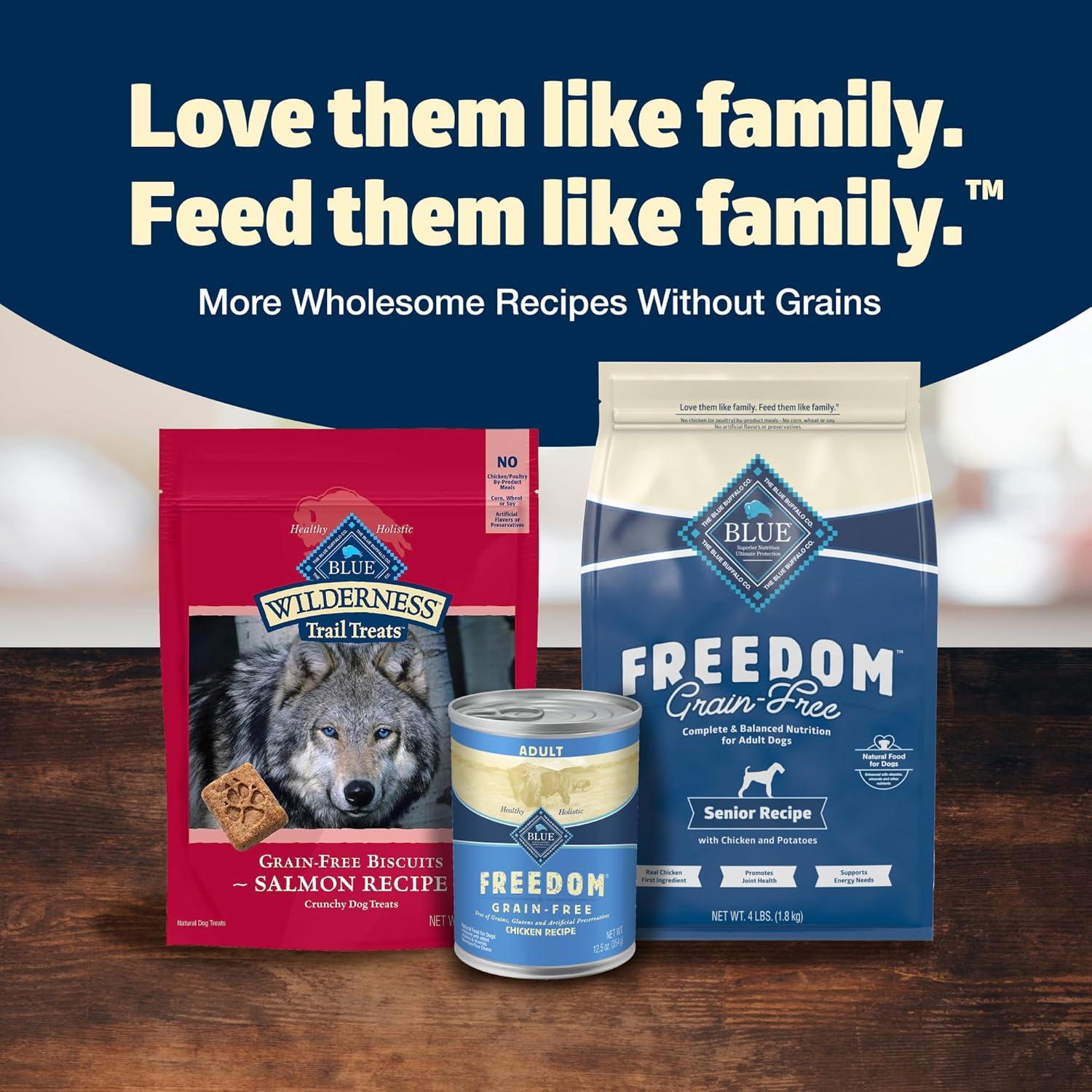 imageBlue Buffalo Freedom GrainFree Wet Dog Food Free of Glutens amp Artificial Preservatives Made with Natural Ingredients Chicken Recipe 125oz Cans 12 Count1 Count Pack of 12