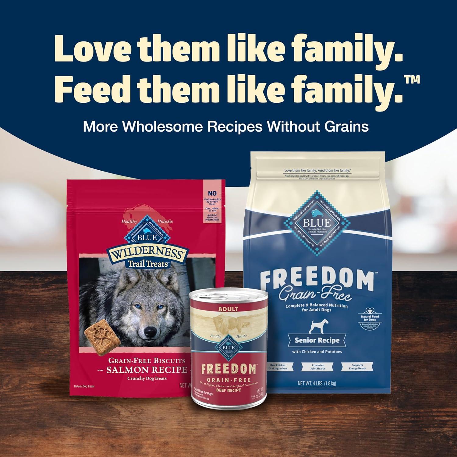 imageBlue Buffalo Freedom GrainFree Wet Dog Food Free of Glutens amp Artificial Preservatives Made with Natural Ingredients Chicken Recipe 125oz Cans 12 Count125 Ounce Pack of 12