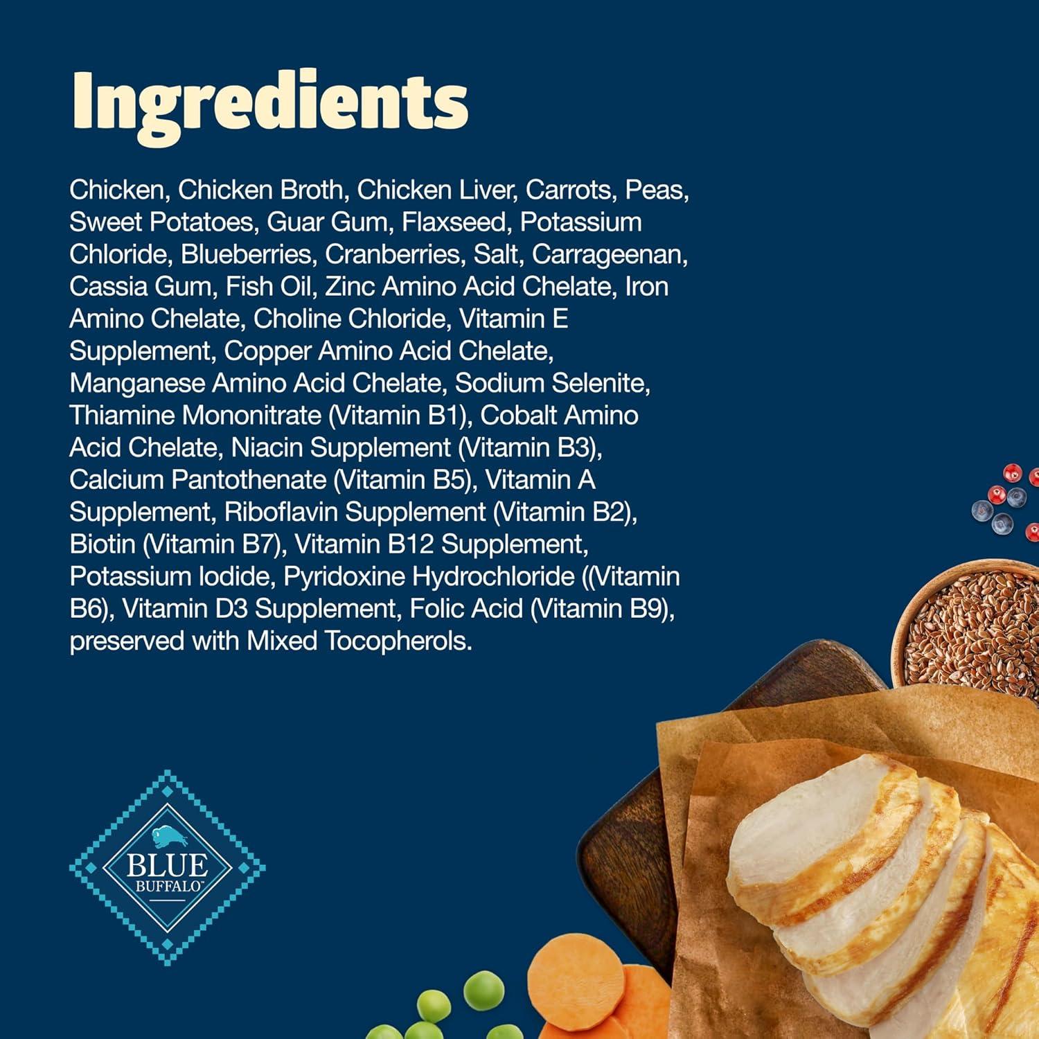 imageBlue Buffalo Freedom GrainFree Wet Dog Food Free of Glutens amp Artificial Preservatives Made with Natural Ingredients Chicken Recipe 125oz Cans 12 Count1 Count Pack of 12