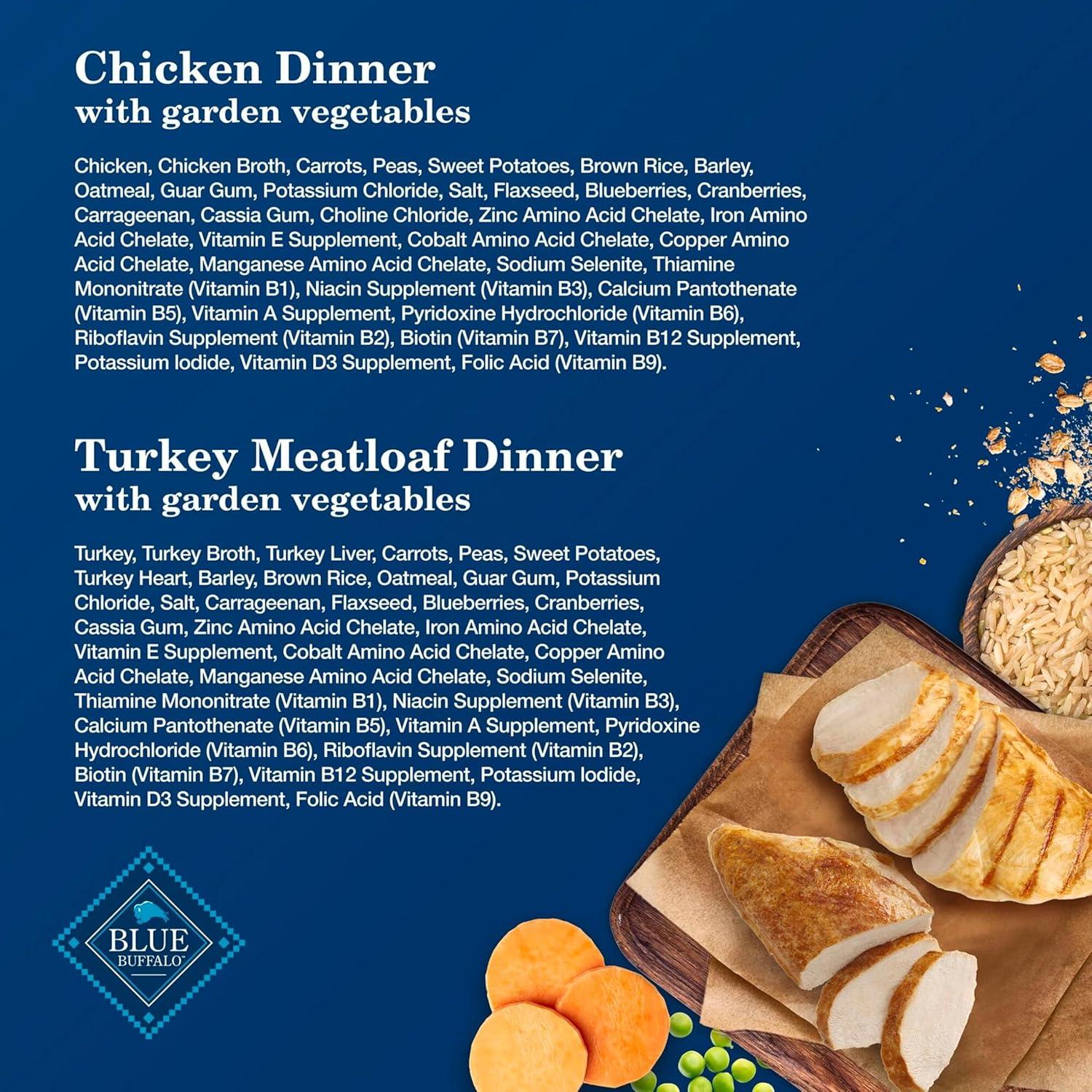 imageBlue Buffalo Homestyle Recipe Adult Wet Dog Food Made with Natural Ingredients Fish amp Sweet Potato Dinner with Garden Vegetables 125oz can Pack of 12Variety Pack Chicken Turkey