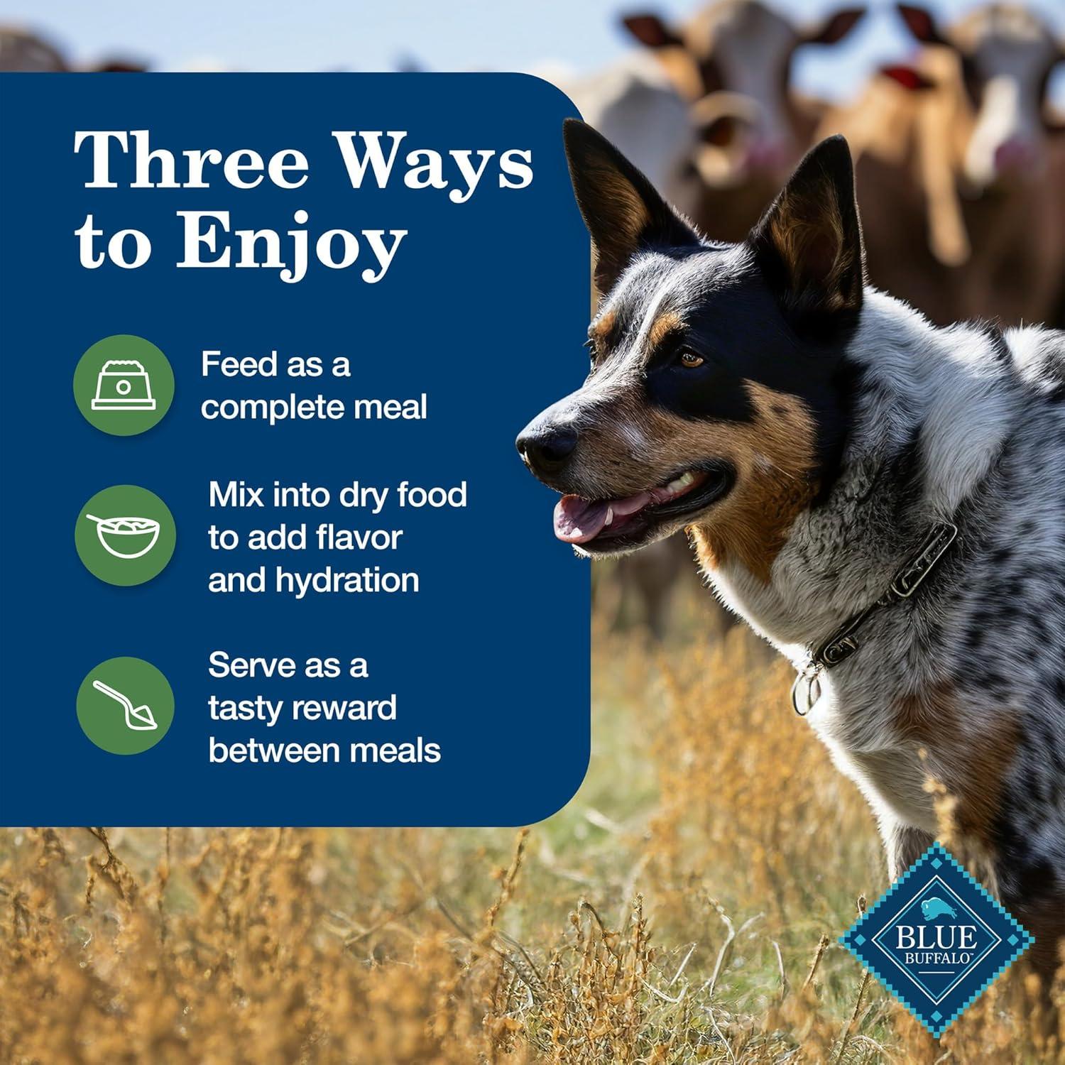 imageBlue Buffalo Homestyle Recipe Adult Wet Dog Food Made with Natural Ingredients Fish amp Sweet Potato Dinner with Garden Vegetables 125oz can Pack of 12Lamb