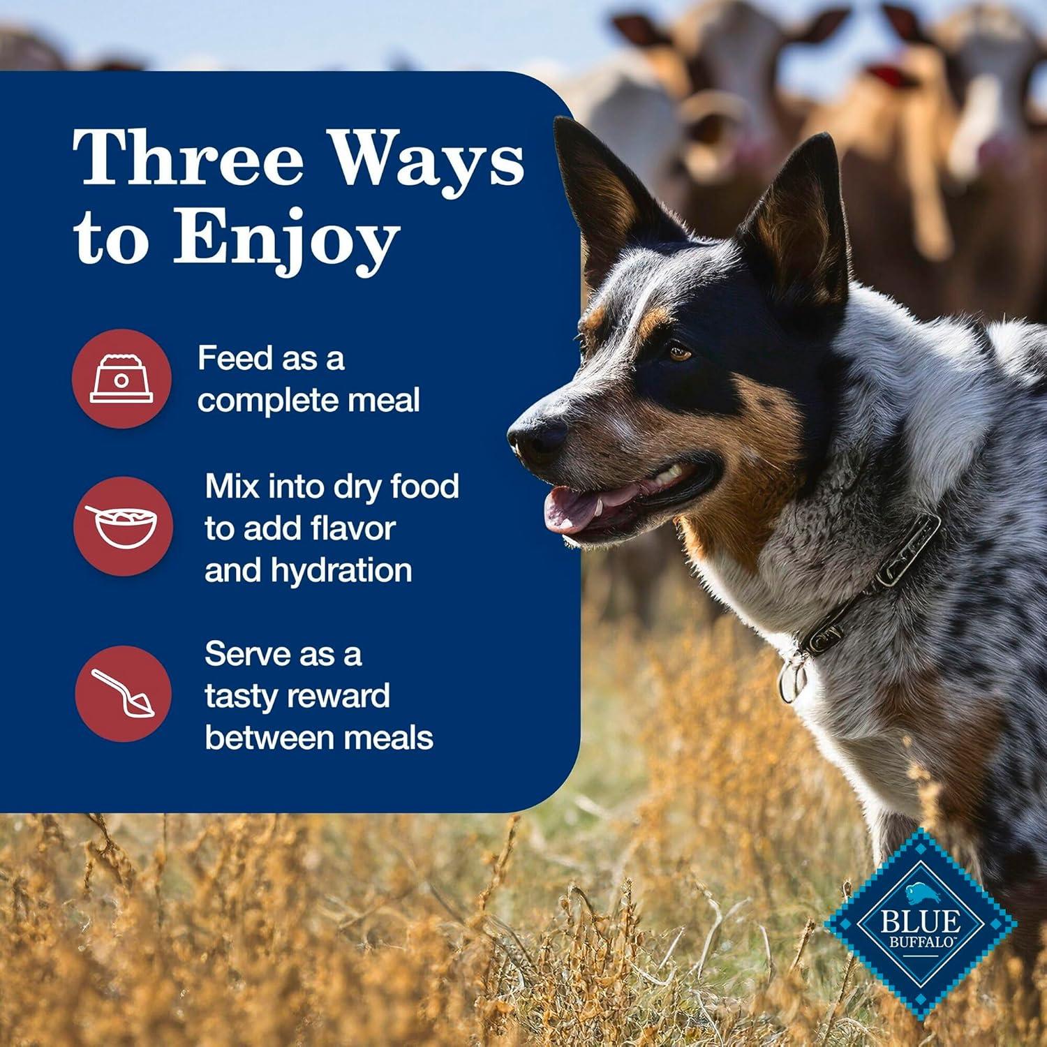 imageBlue Buffalo Homestyle Recipe Adult Wet Dog Food Made with Natural Ingredients Fish amp Sweet Potato Dinner with Garden Vegetables 125oz can Pack of 12Beef