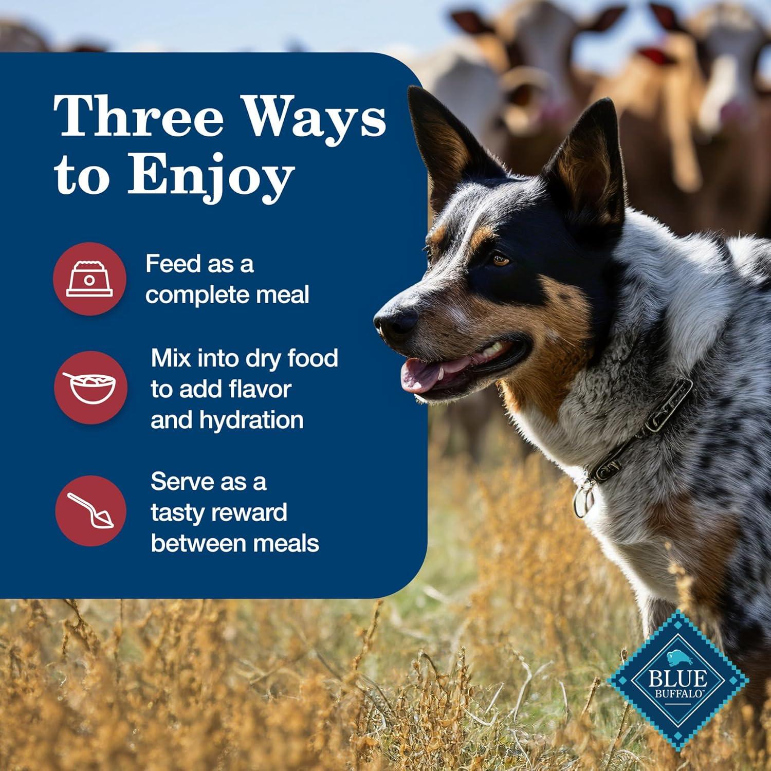 imageBlue Buffalo Homestyle Recipe Adult Wet Dog Food Made with Natural Ingredients Fish amp Sweet Potato Dinner with Garden Vegetables 125oz can Pack of 12Beef