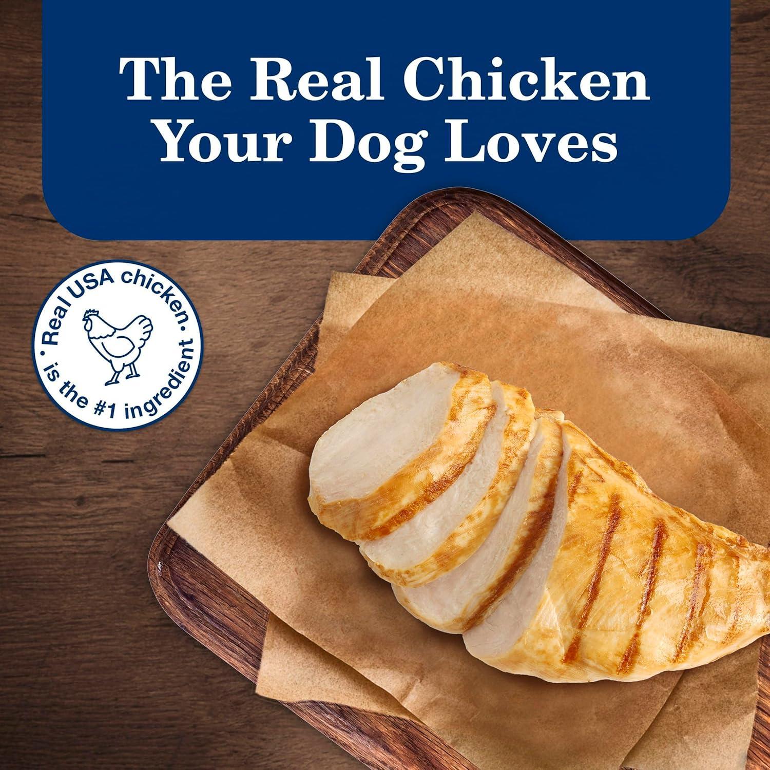 imageBlue Buffalo Homestyle Recipe Adult Wet Dog Food Made with Natural Ingredients Fish amp Sweet Potato Dinner with Garden Vegetables 125oz can Pack of 12Chicken