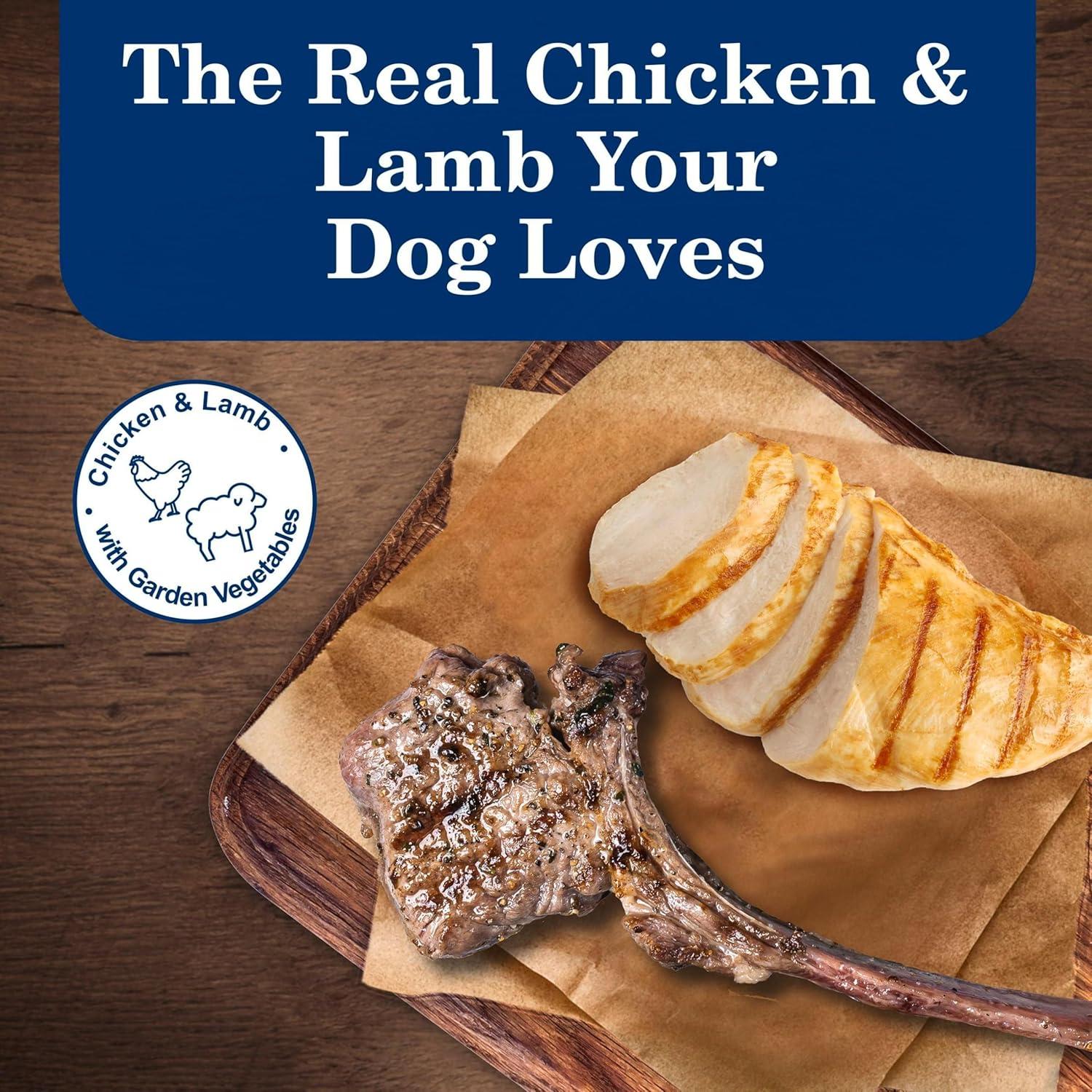 imageBlue Buffalo Homestyle Recipe Adult Wet Dog Food Made with Natural Ingredients Fish amp Sweet Potato Dinner with Garden Vegetables 125oz can Pack of 12Variety Pack Chicken Lamb