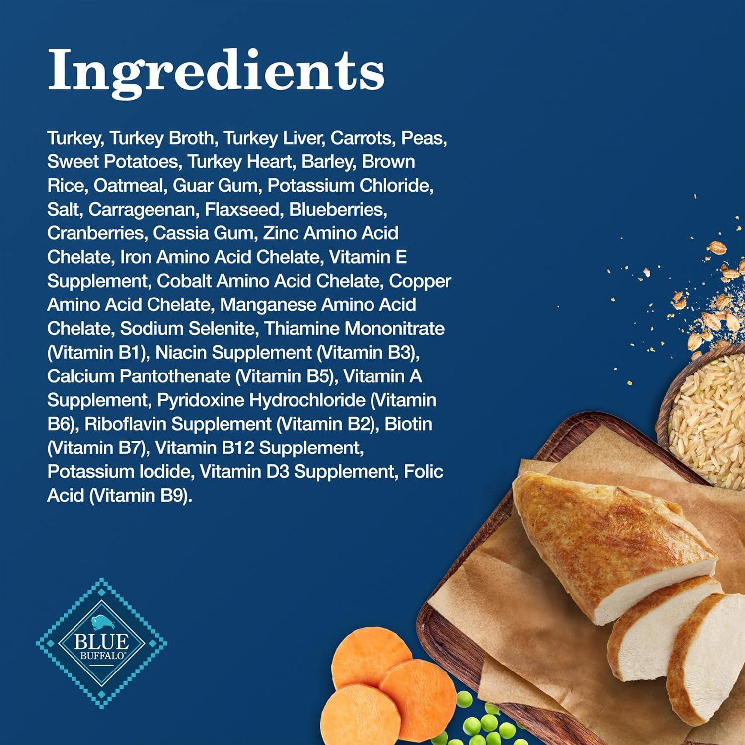 imageBlue Buffalo Homestyle Recipe Adult Wet Dog Food Made with Natural Ingredients Fish amp Sweet Potato Dinner with Garden Vegetables 125oz can Pack of 12Turkey