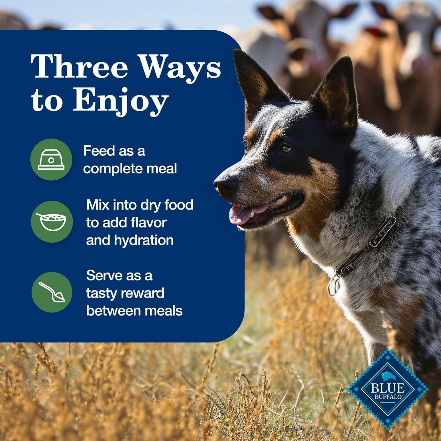 imageBlue Buffalo Homestyle Recipe Adult Wet Dog Food Made with Natural Ingredients Fish amp Sweet Potato Dinner with Garden Vegetables 125oz can Pack of 12Lamb