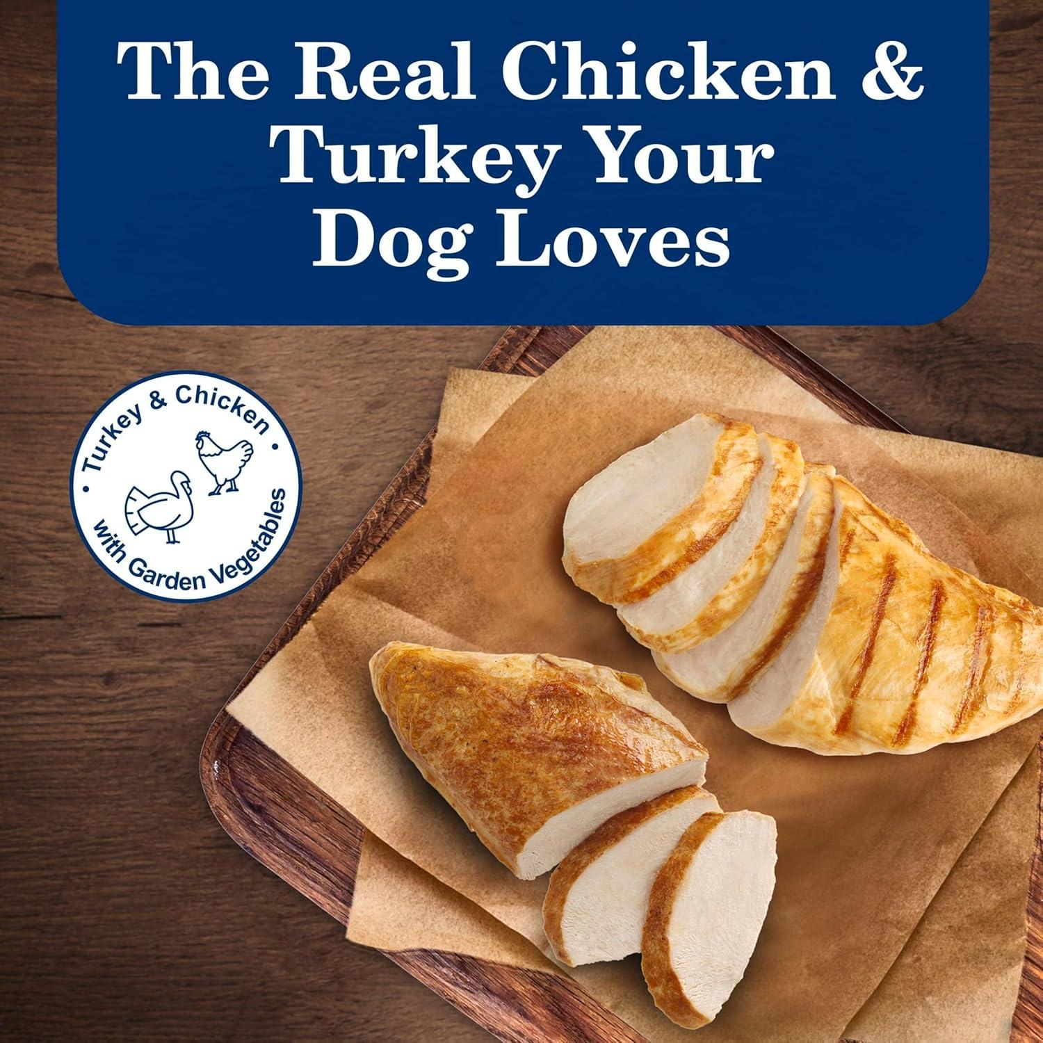 imageBlue Buffalo Homestyle Recipe Adult Wet Dog Food Made with Natural Ingredients Fish amp Sweet Potato Dinner with Garden Vegetables 125oz can Pack of 12Variety Pack Chicken Turkey
